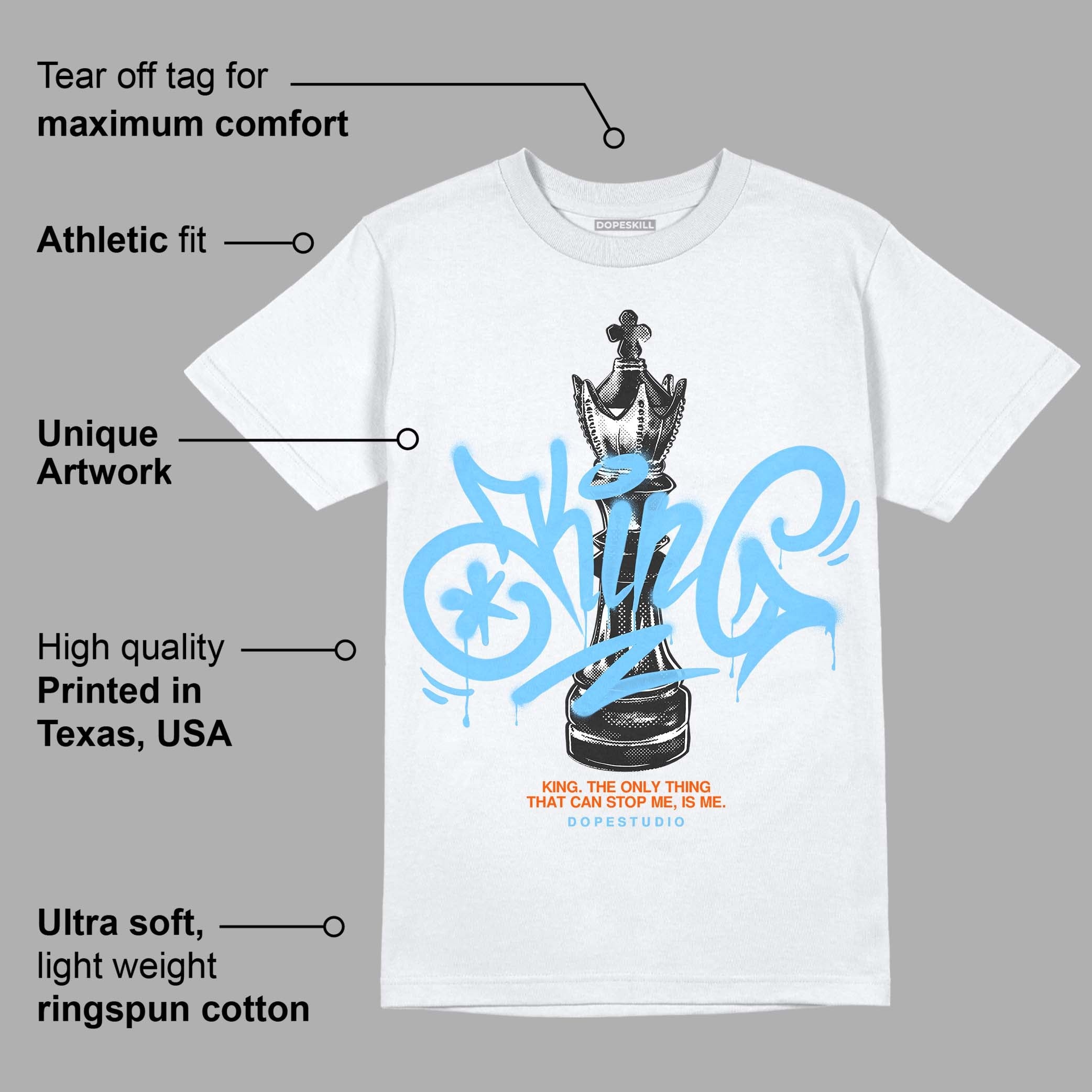 Dunk Low Futura University Blue superstreetwear T-Shirt King Chess Graphic