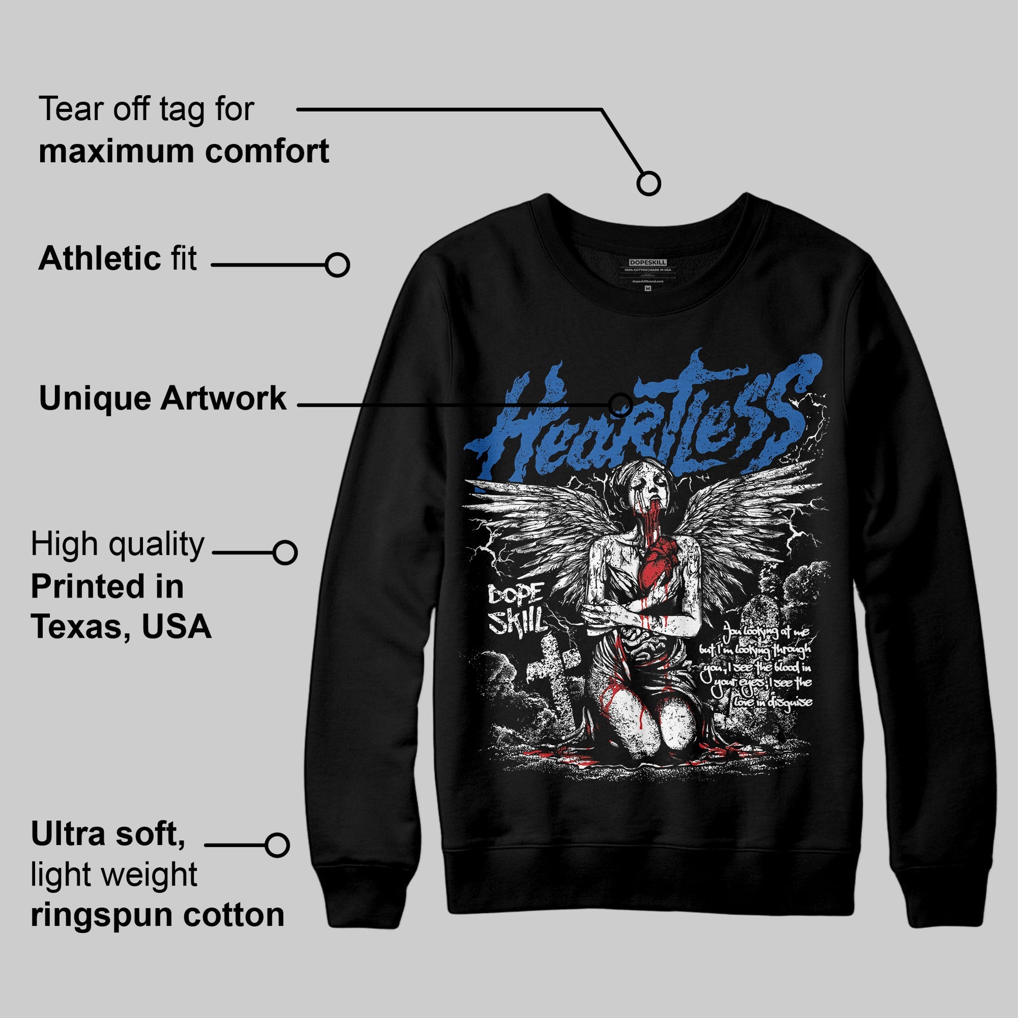 Space Jam 11s superstreetwear Sweatshirt Heartless Graphic