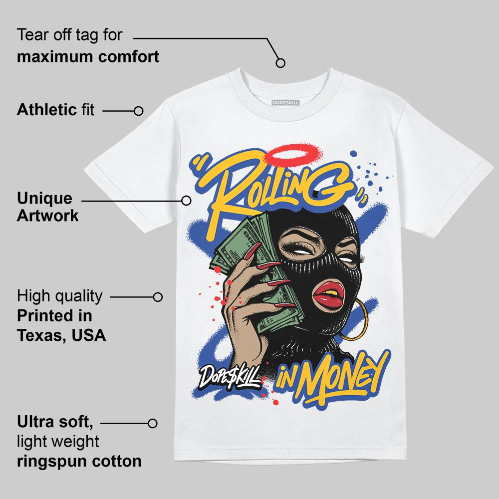 Royal Blue Collection superstreetwear T-Shirt Rolling in Money Graphic