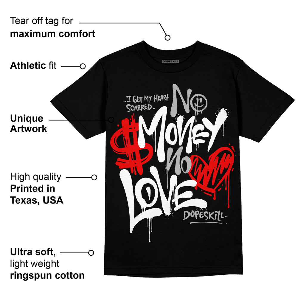 Dunk Panda White Black superstreetwear T-Shirt No Money No Love Typo Graphic