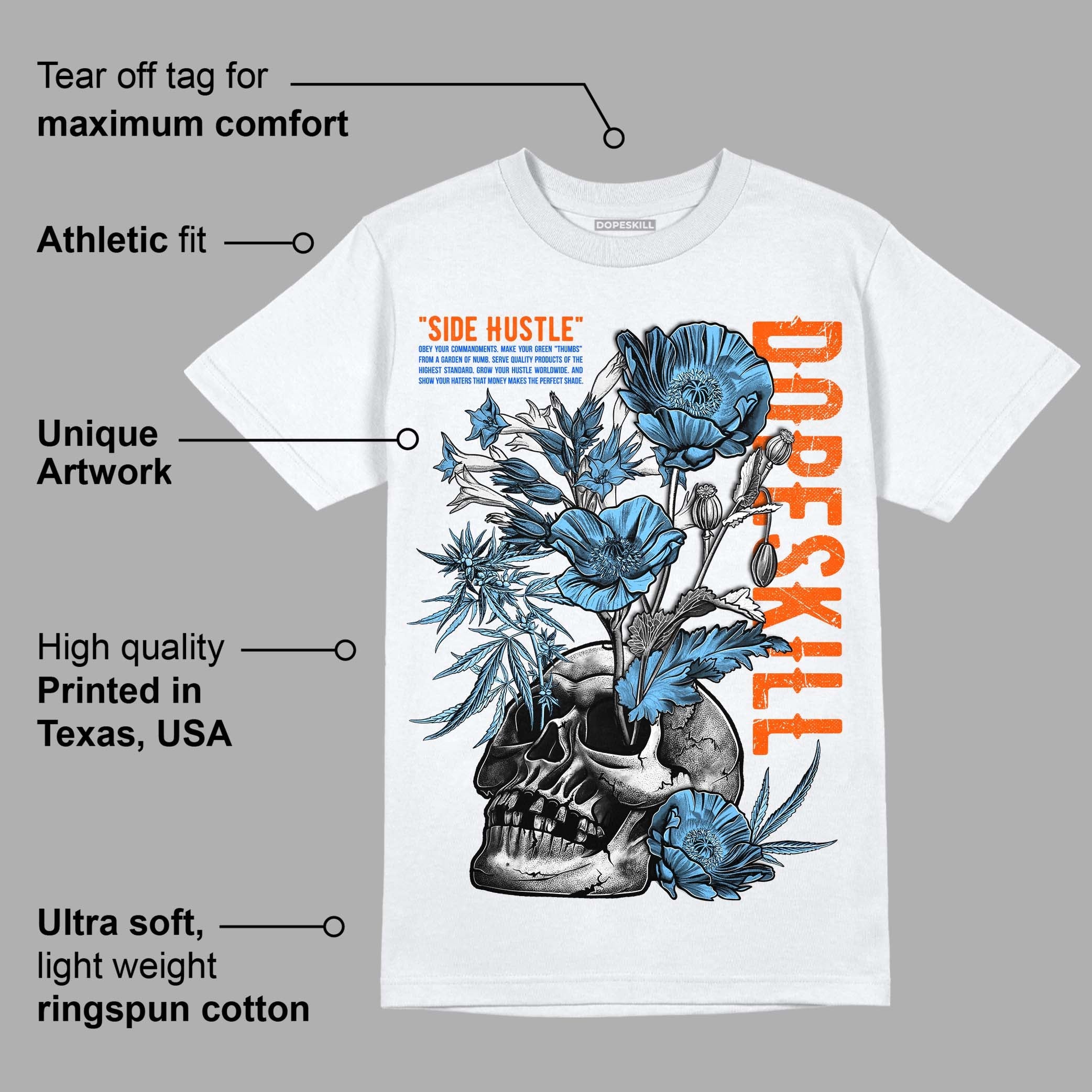 Dunk Low Futura University Blue superstreetwear T-Shirt Side Hustle Graphic