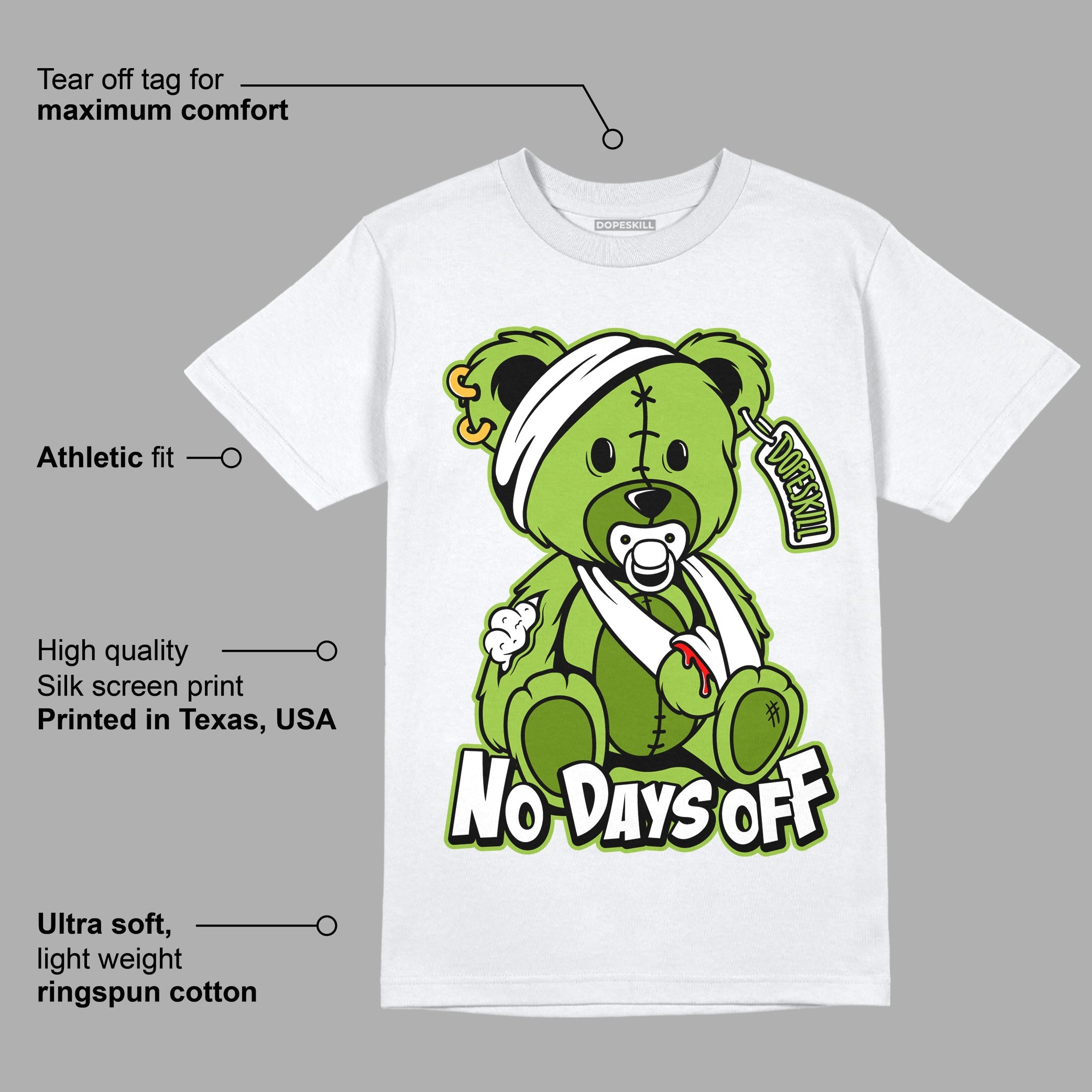 Dunk Low 'Chlorophyll' superstreetwear T-Shirt Hurt Bear Graphic