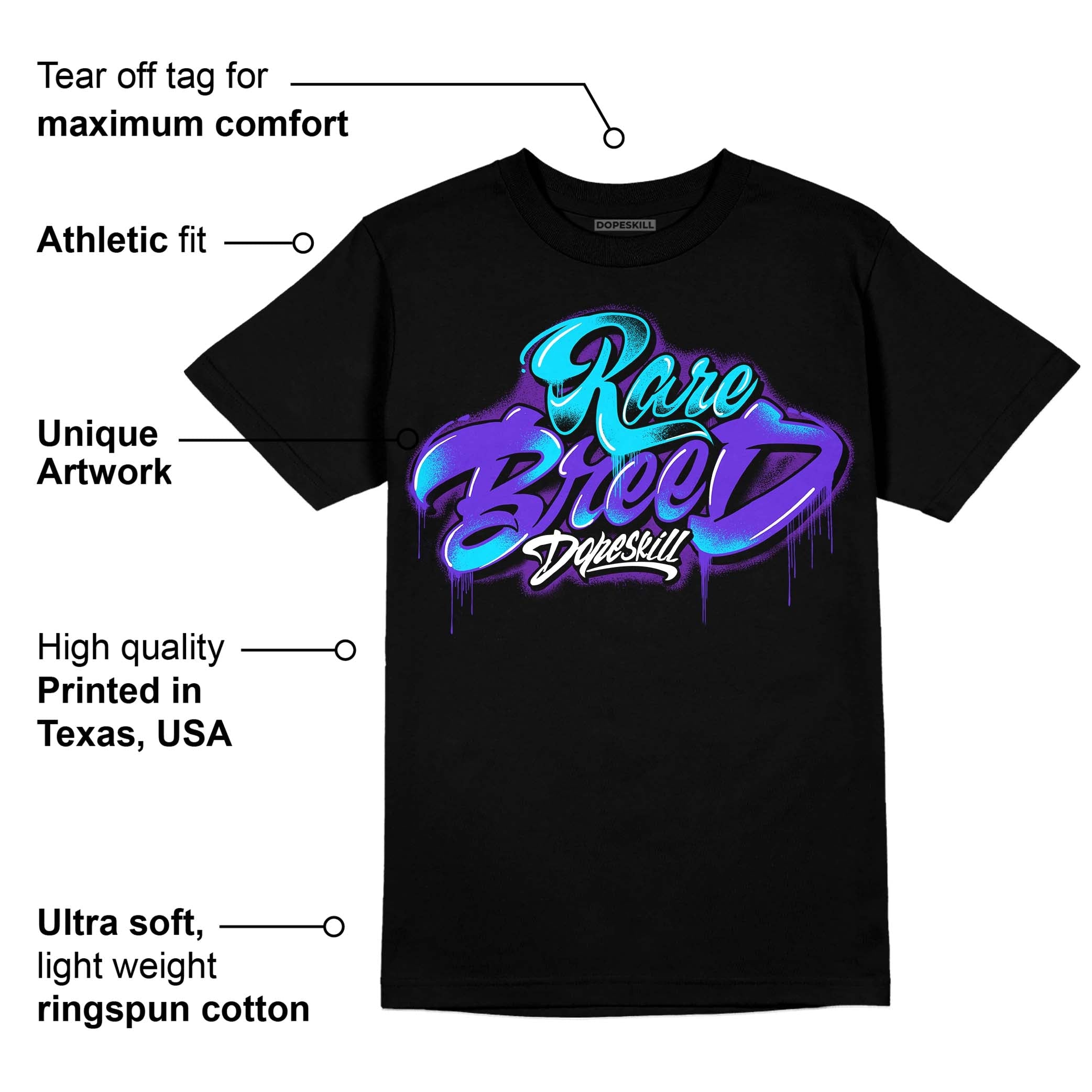 Aqua 6s superstreetwear T-Shirt Rare Breed Type Graphic