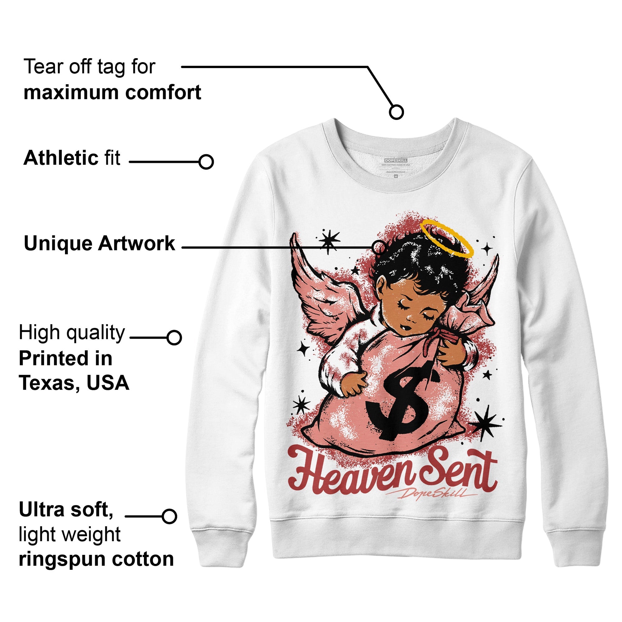 Dune Red 13s superstreetwear Sweatshirt Heaven Sent Graphic
