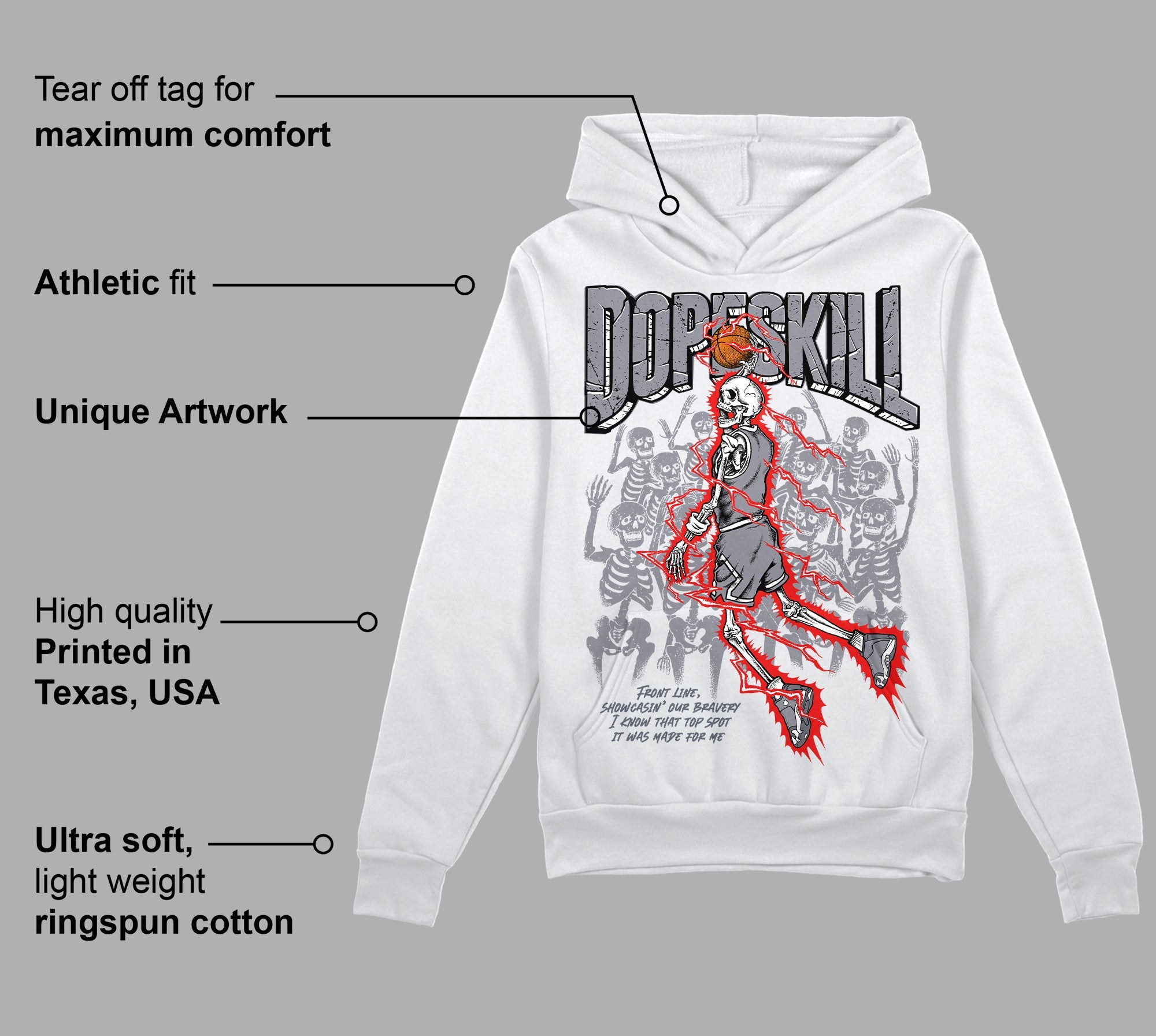 Stealth 14s superstreetwear Hoodie Sweatshirt Thunder Dunk Graphic