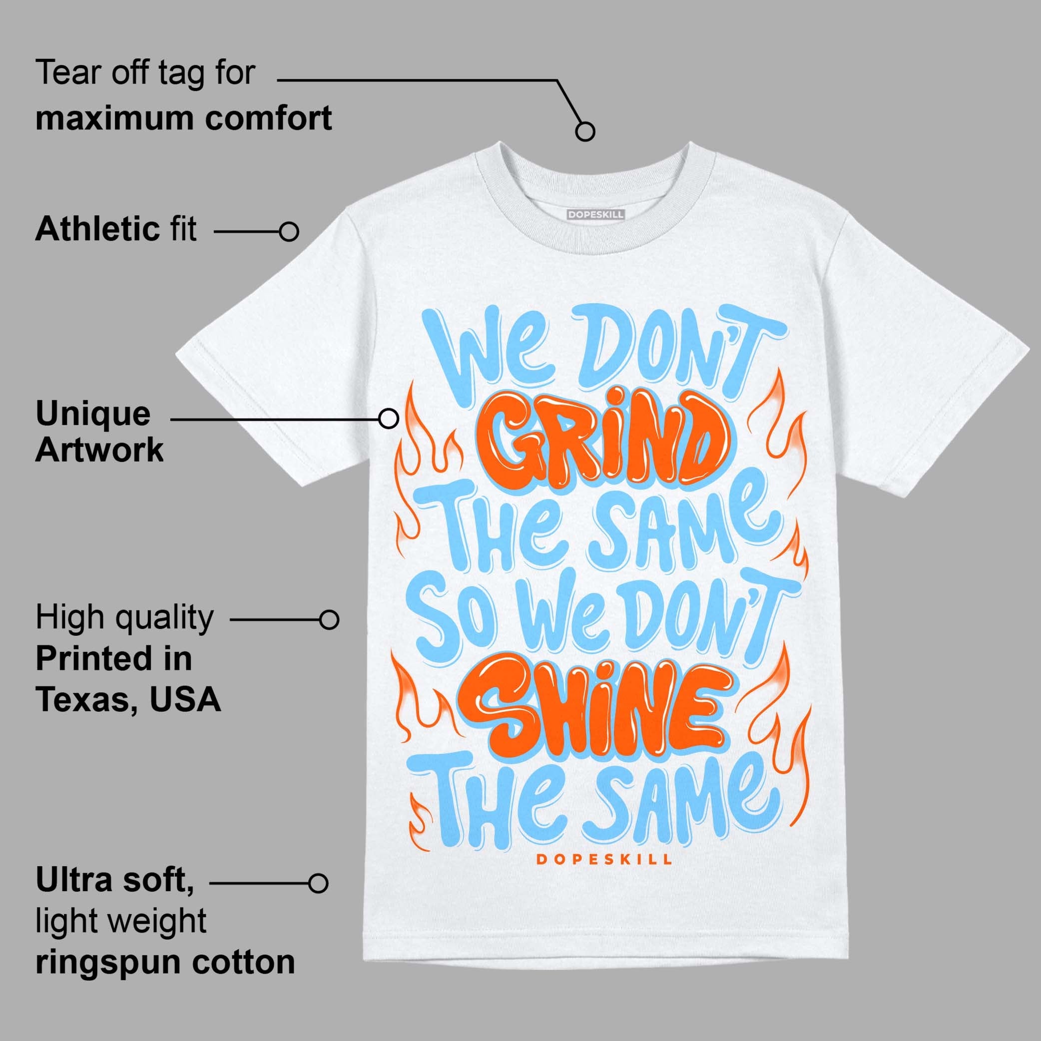 Dunk Low Futura University Blue superstreetwear T-Shirt Grind Shine Graphic