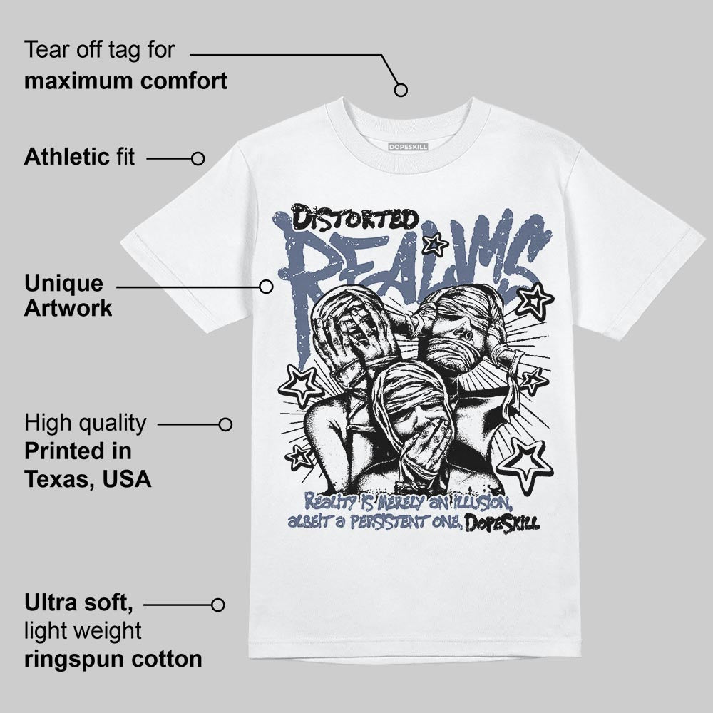 Diffused Blue 11s superstreetwear T-Shirt Distorted Realms Graphic