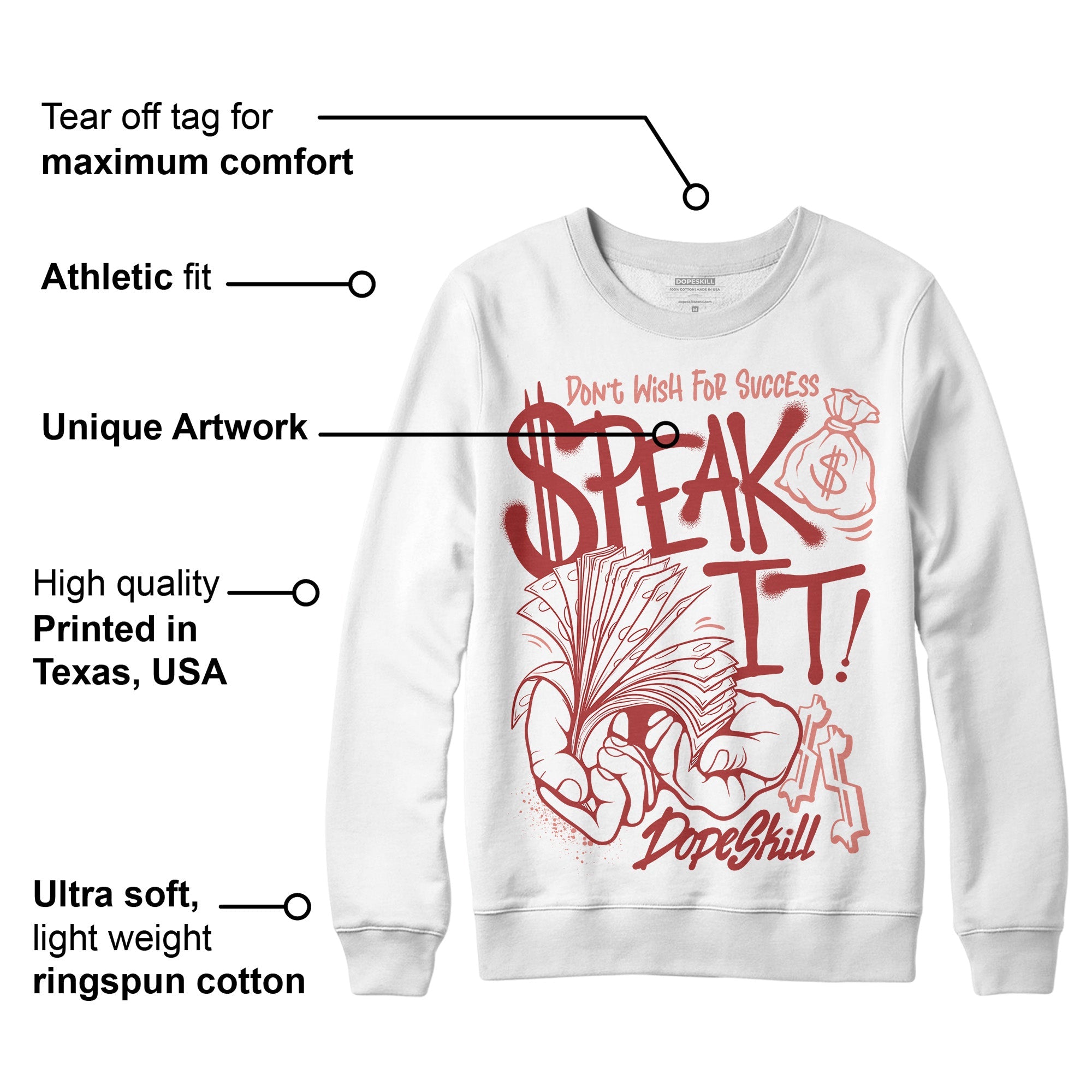 Dune Red 13s superstreetwear Sweatshirt Speak It Graphic
