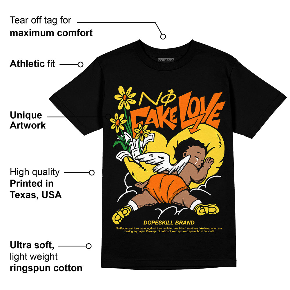 Black Tour Yellow AJ 4 Thunder superstreetwear Unisex T-Shirt No Fake Love Graphic