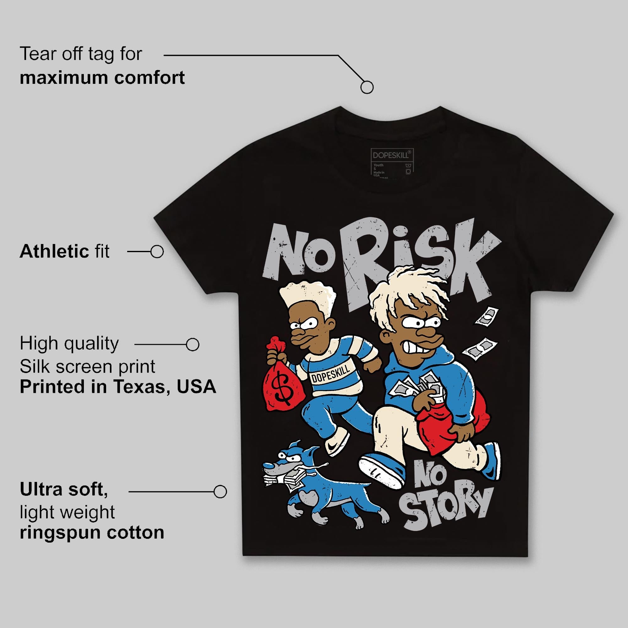 Rare Air 3s superstreetwear Toddler Kids T-shirt No Risk No Story Graphic