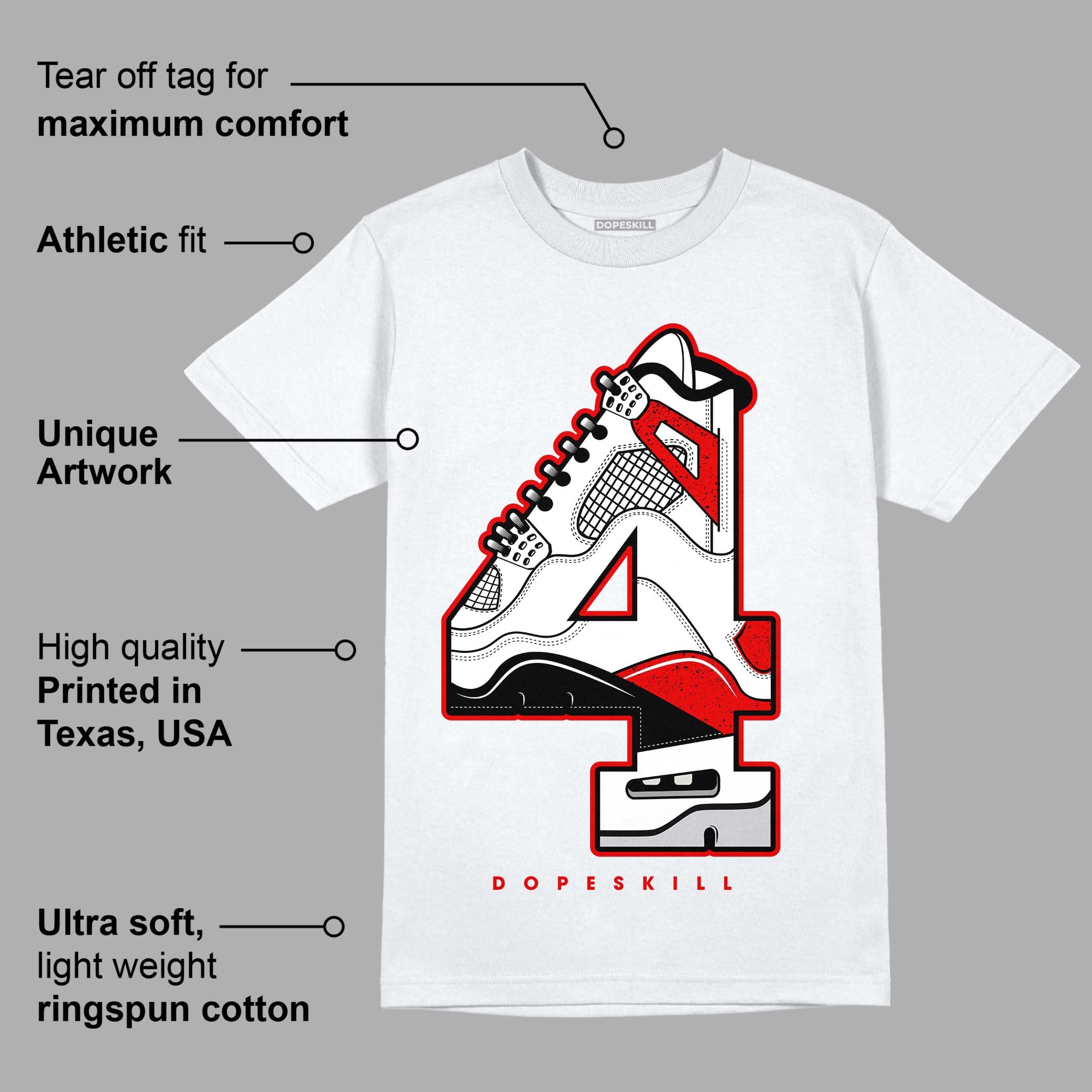 Red Cement 4S superstreetwear T-Shirt No.4 Graphic