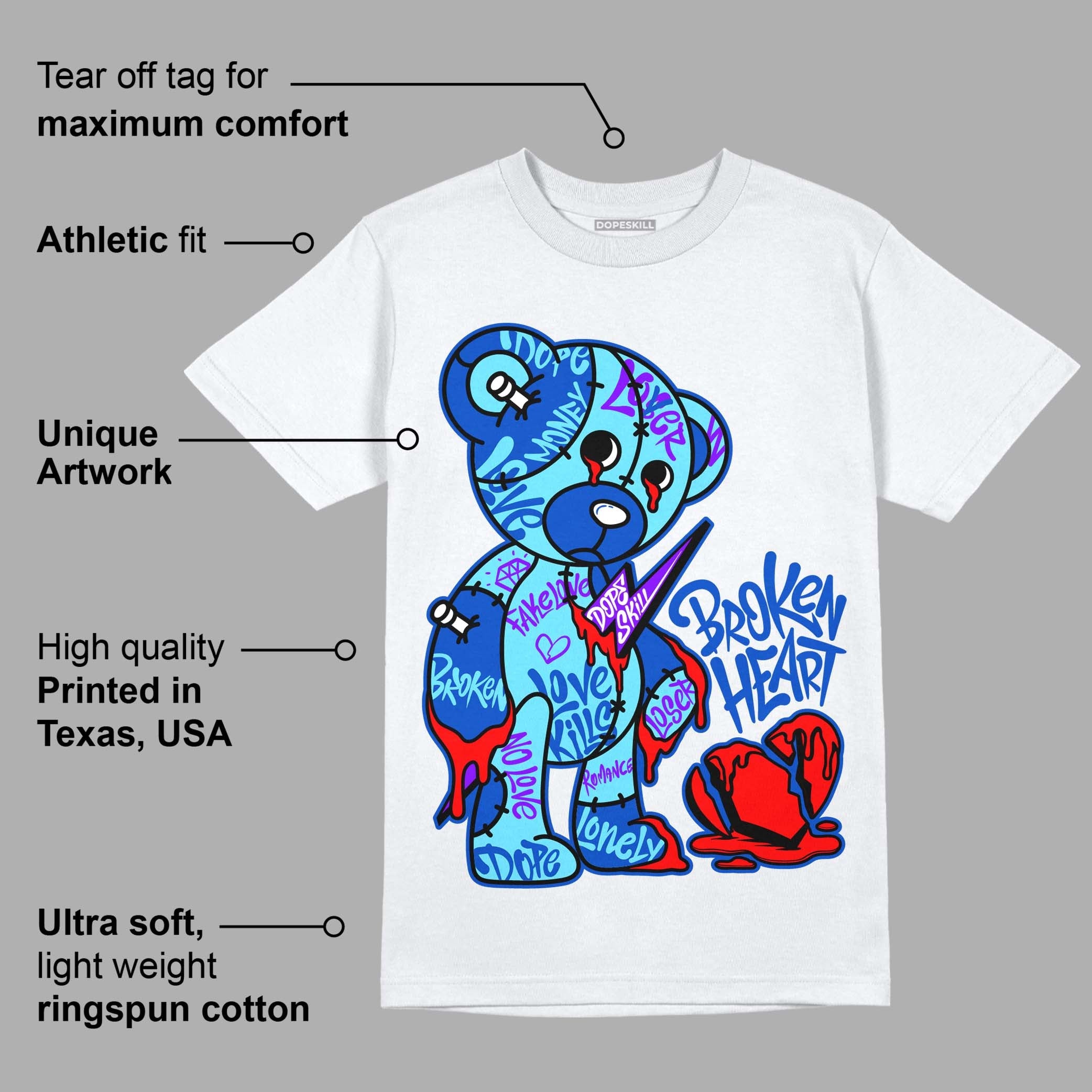 SB Dunk Argon superstreetwear T-Shirt Broken Heart Graphic