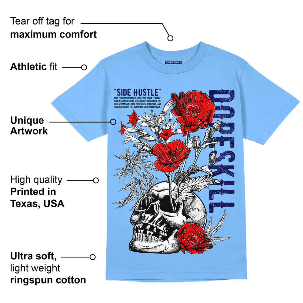 Powder Blue 9s superstreetwear Sky Blue T-shirt Side Hustle Graphic