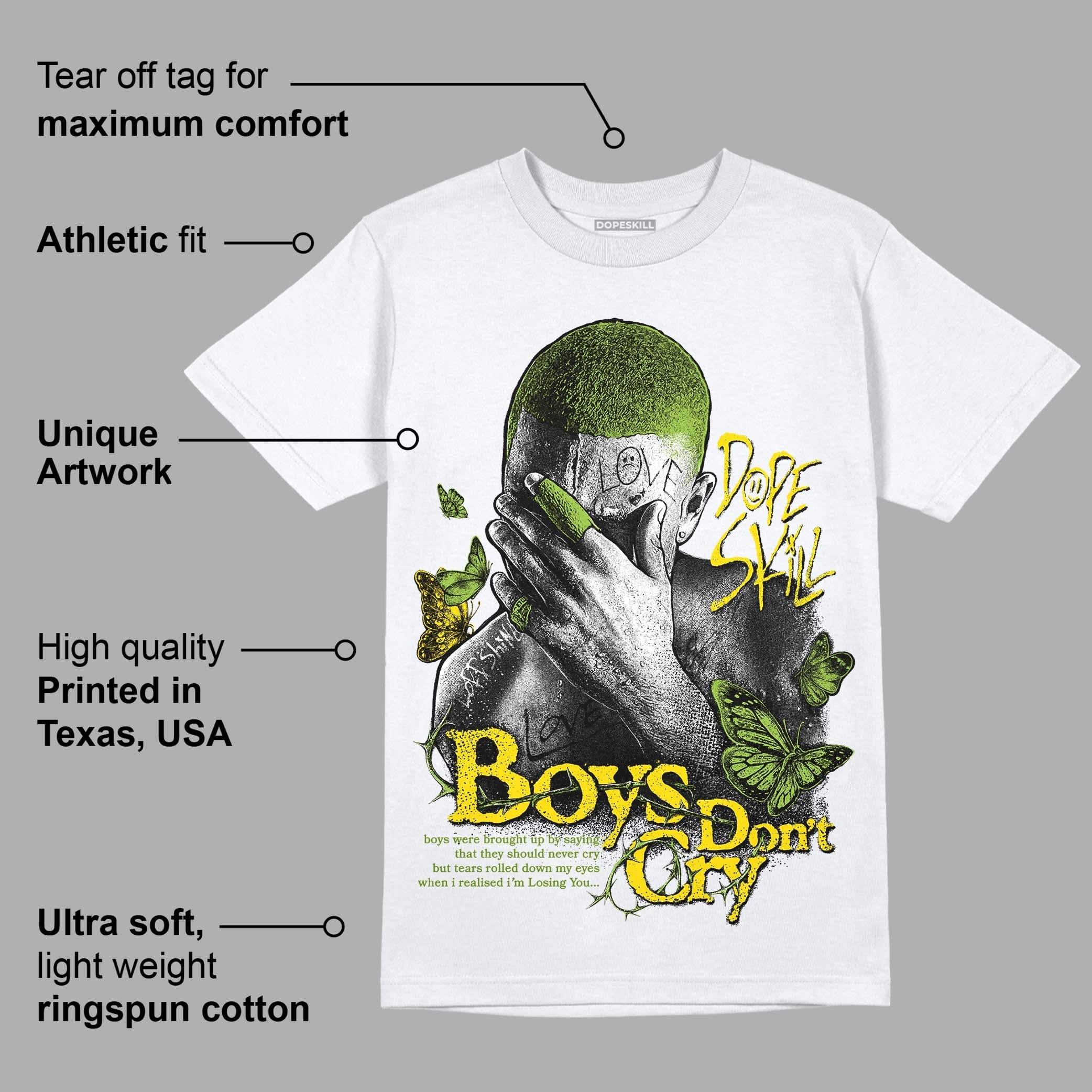 Dunk Low 'Chlorophyll' superstreetwear T-Shirt Boys Don't Cry Graphic