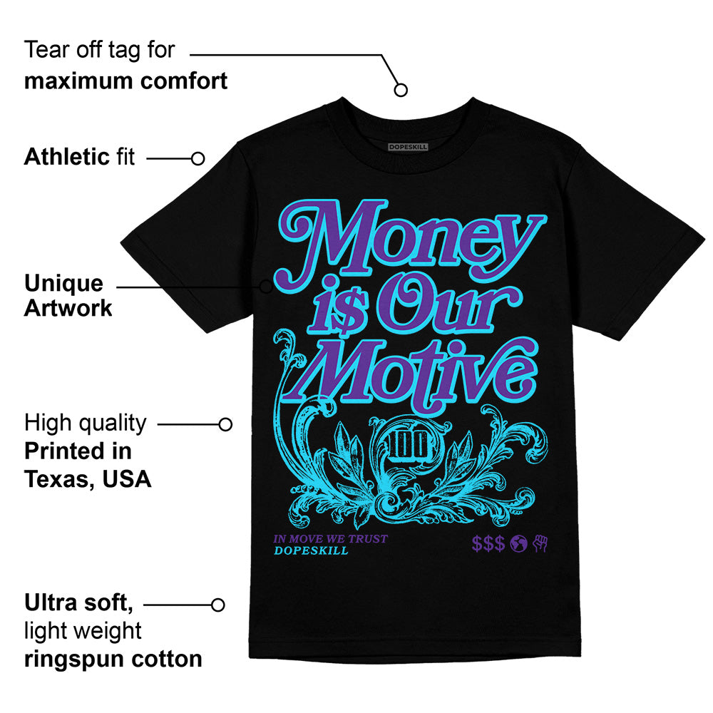 PURPLE Collection superstreetwear T-Shirt Money Is Our Motive Typo Graphic