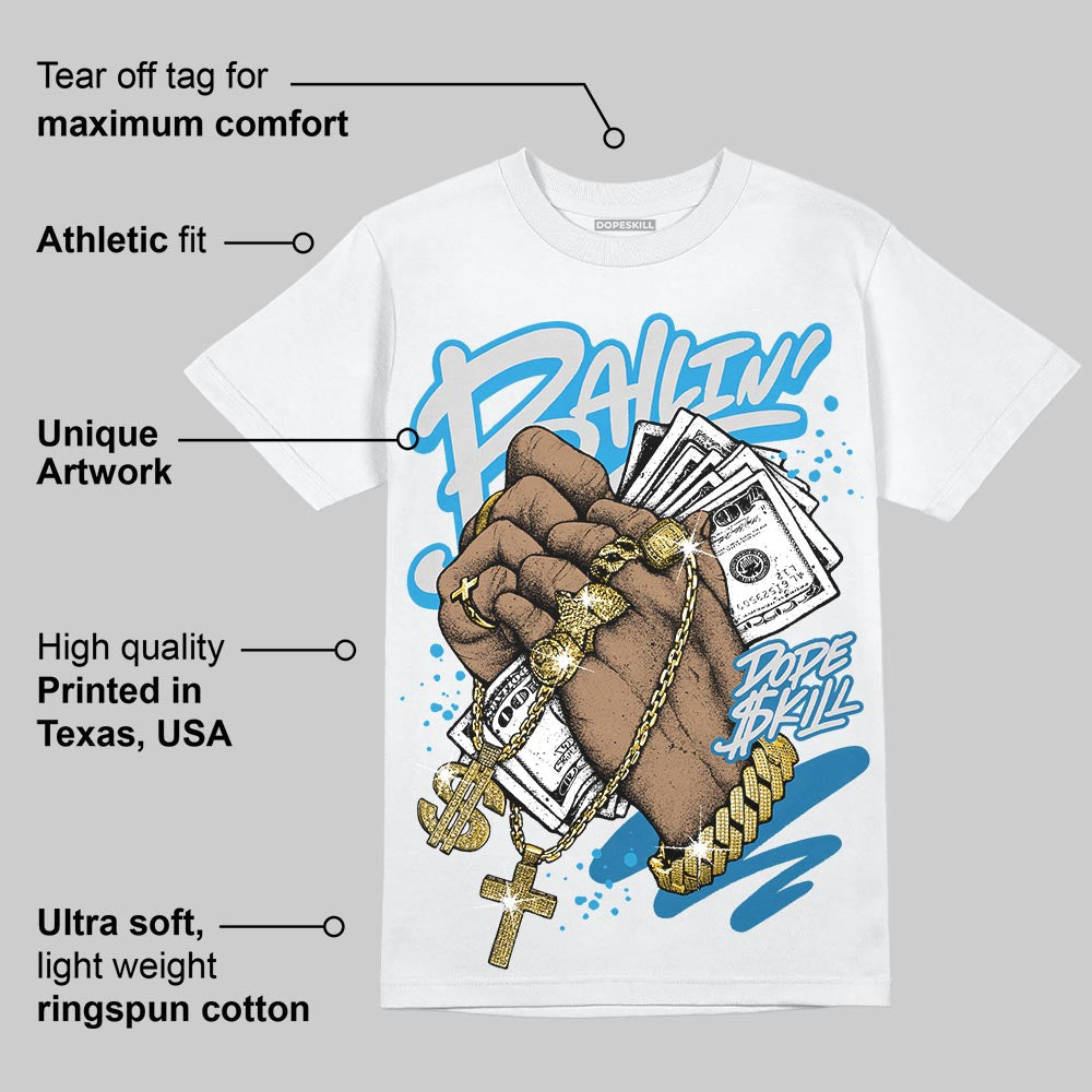 Military Blue 4s superstreetwear T-Shirt Always Ballin' Graphic