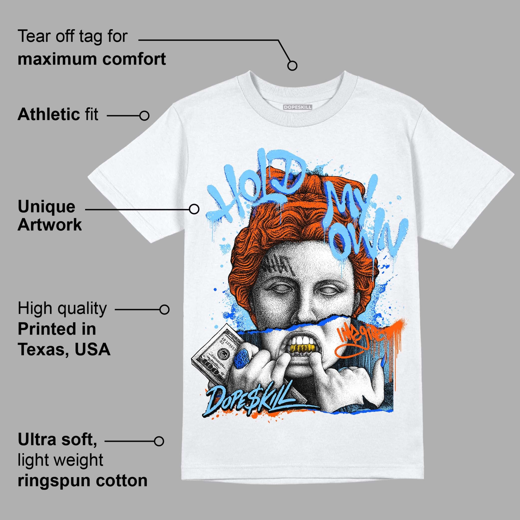 Dunk Low Futura University Blue superstreetwear T-Shirt Hold My Own Graphic