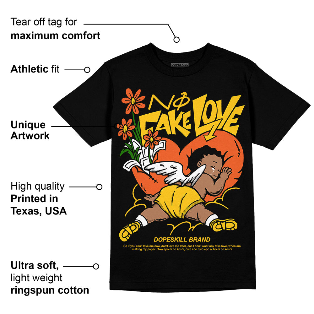 Yellow Collection superstreetwear T-Shirt No Fake Love Graphic