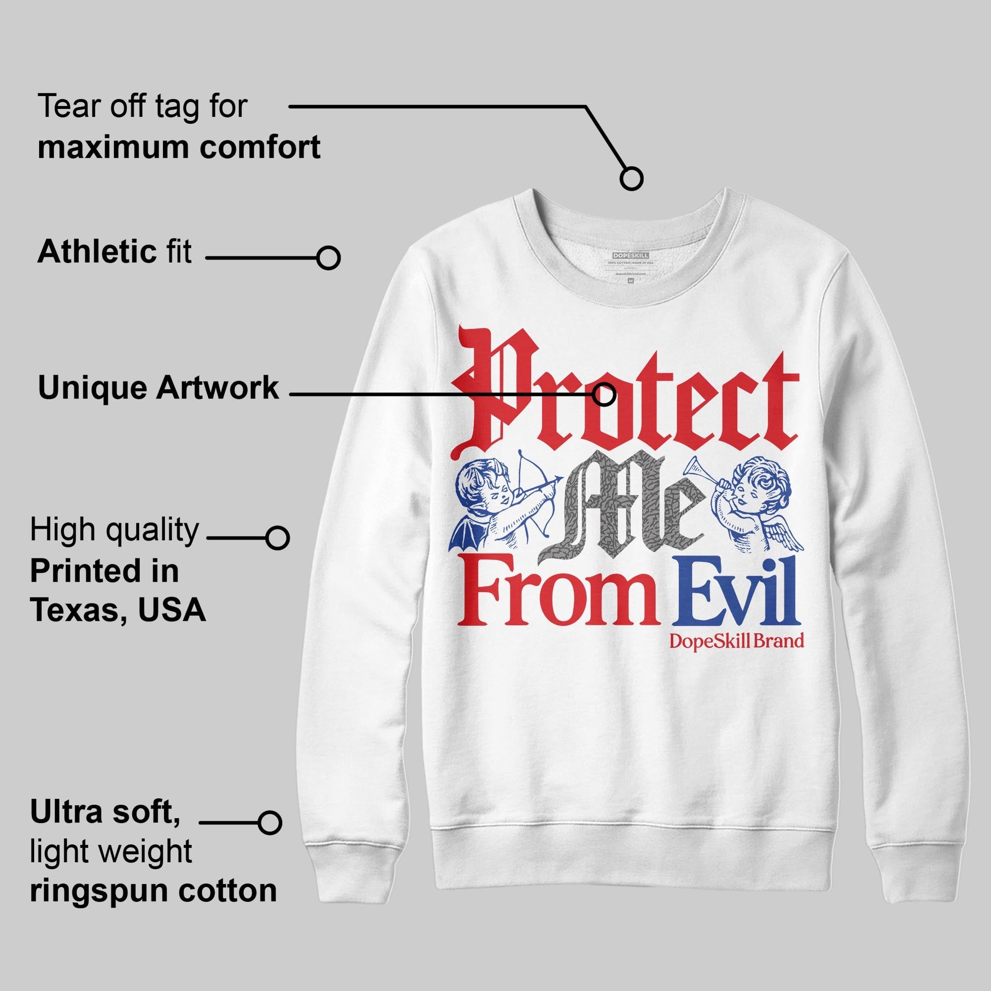 Seoul 2.0 3s superstreetwear Sweatshirt Protect Me From Evil Graphic