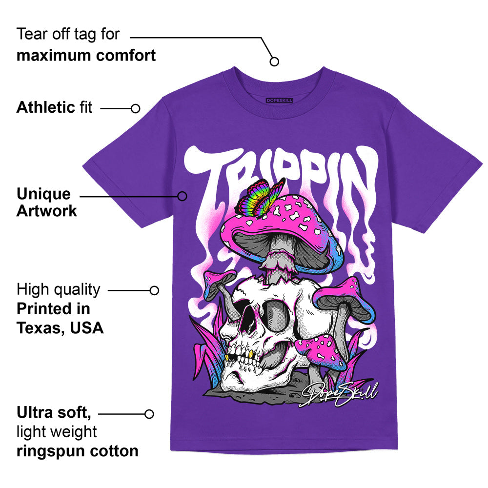 Dunk Purple Championship Court White superstreetwear Purple T-shirt Trippin Graphic