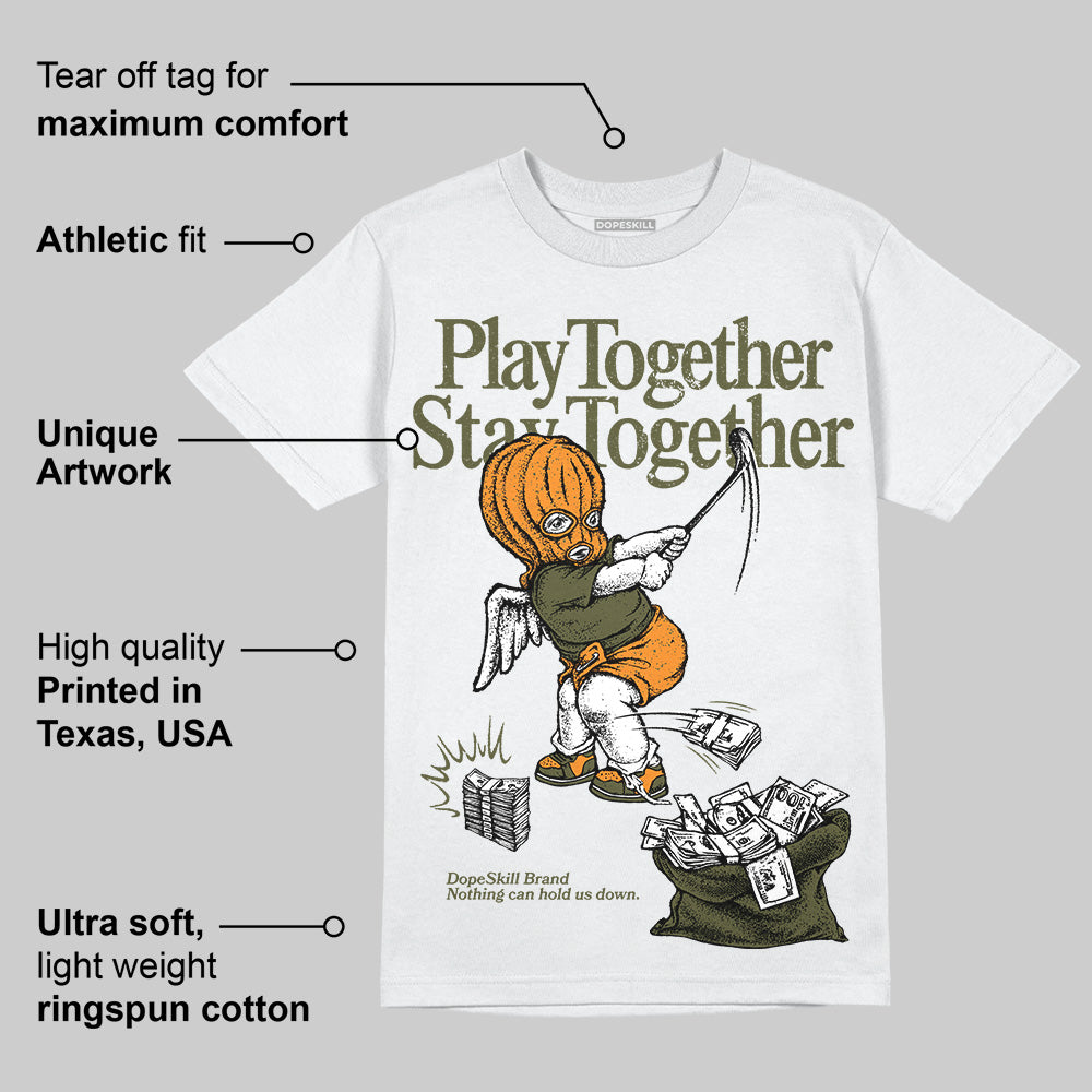 Olive 5s superstreetwear T-Shirt Play together,Stay together Graphic