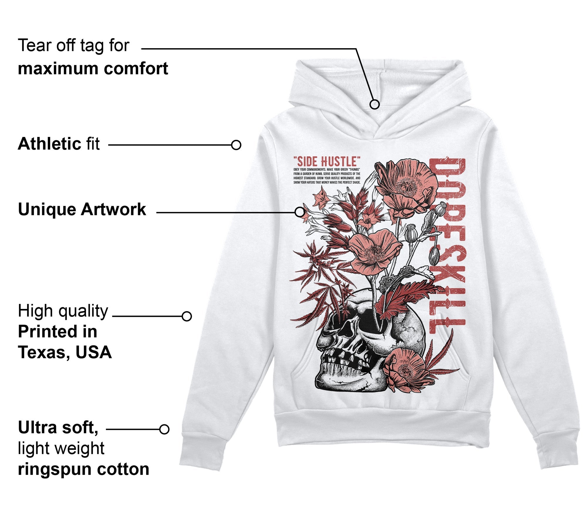 Dune Red 13s superstreetwear Hoodie Sweatshirt Side Hustle Graphic