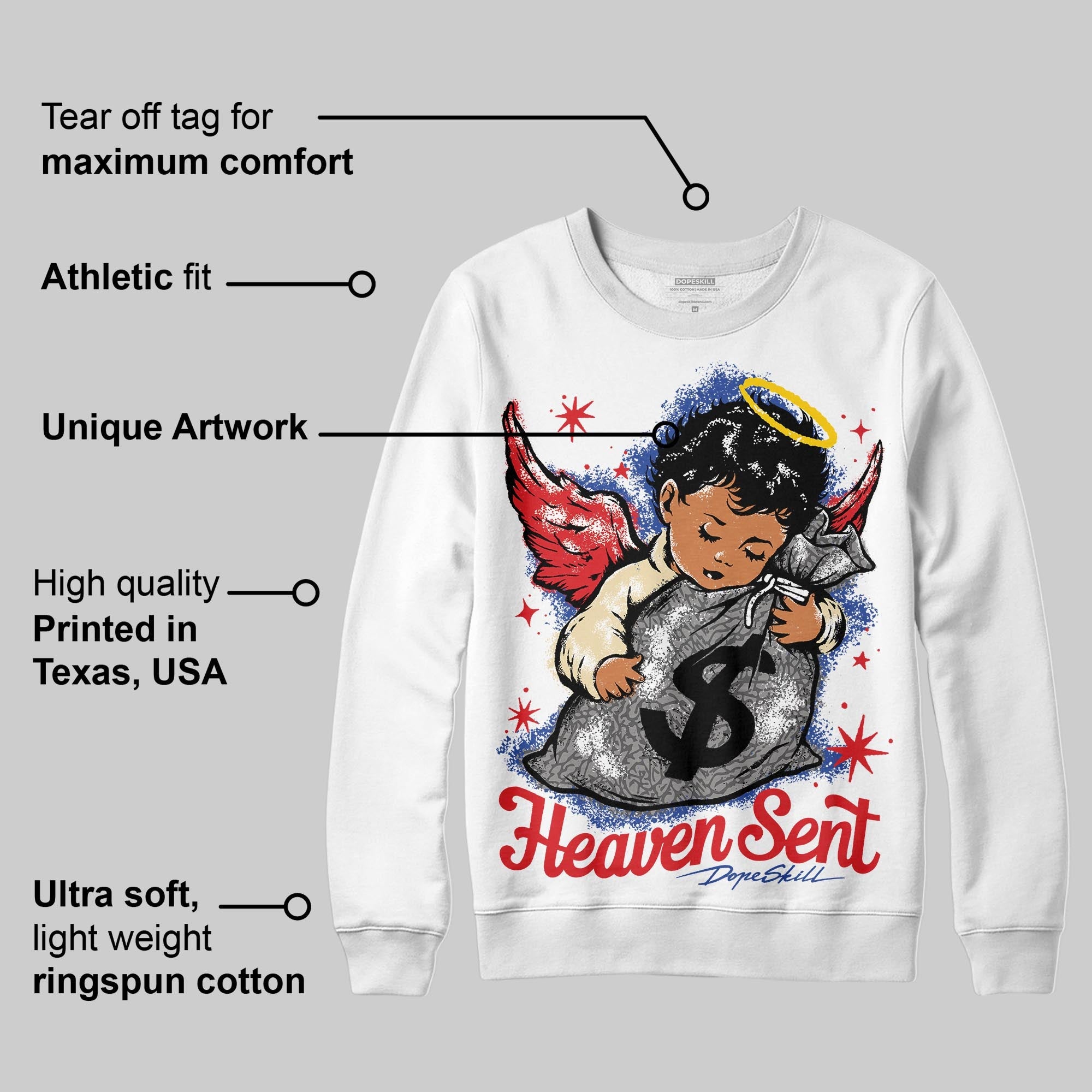 Seoul 2.0 3s superstreetwear Sweatshirt Heaven Sent Graphic