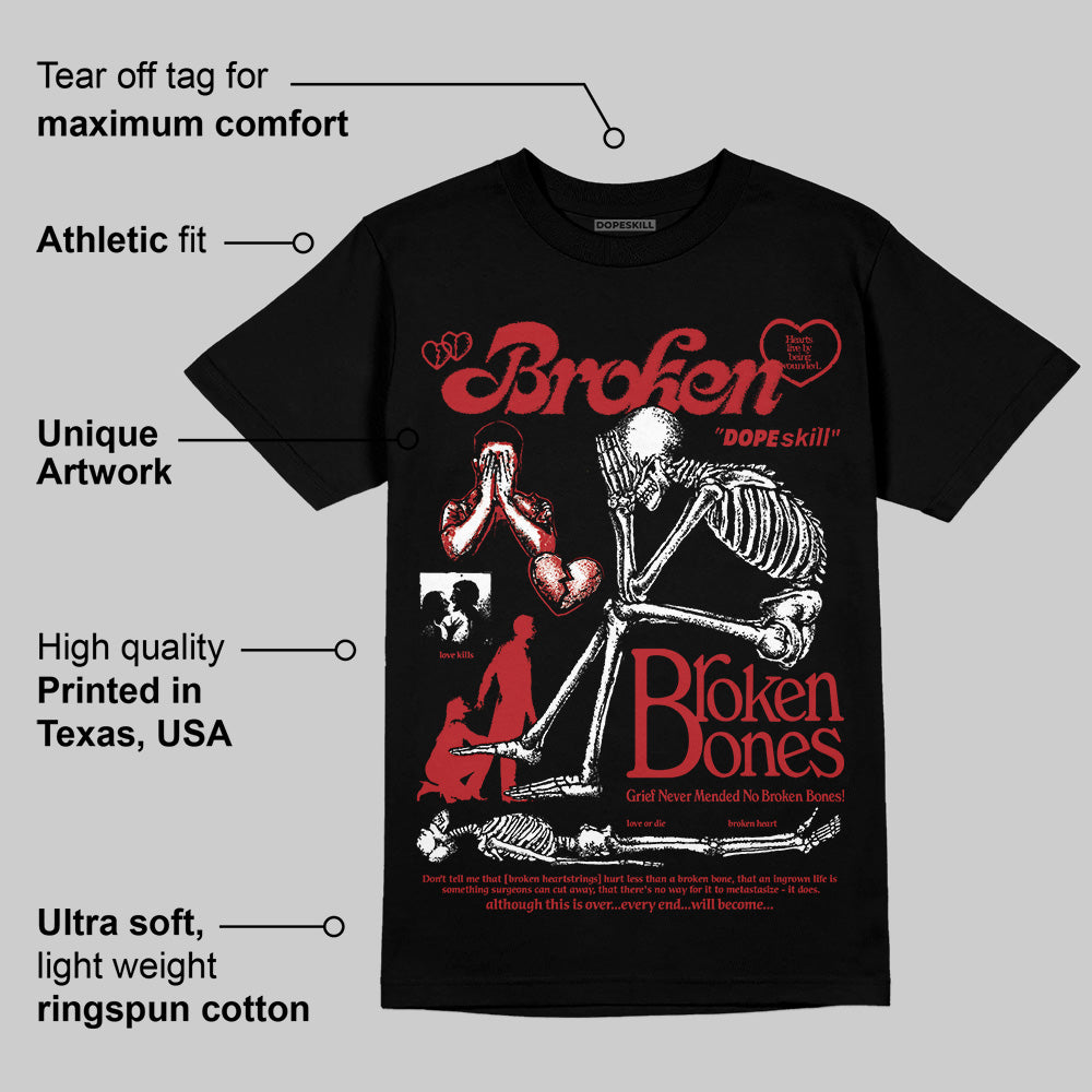 Flu Game 12s superstreetwear T-Shirt Broken Bones Graphic