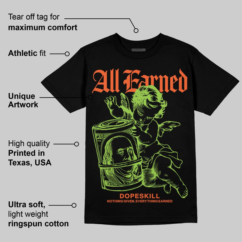 Neon Green Collection superstreetwear T-Shirt All Earned Graphic
