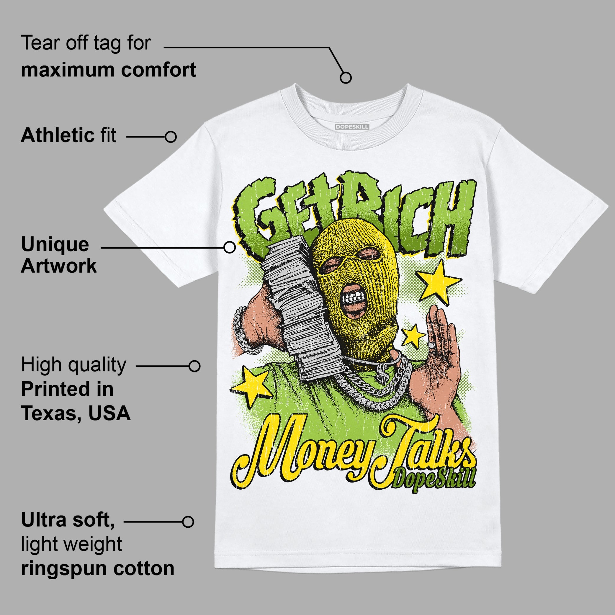 Dunk Low 'Chlorophyll' superstreetwear T-Shirt Get Rich Graphic