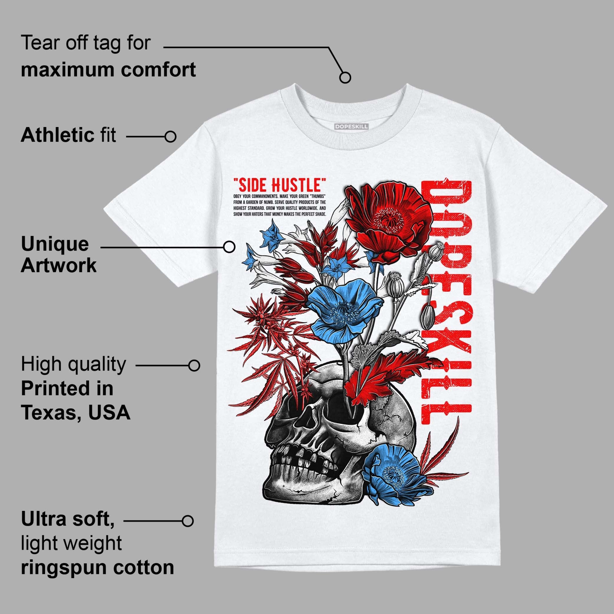 Cherry 11s superstreetwear T-Shirt Side Hustle Graphic