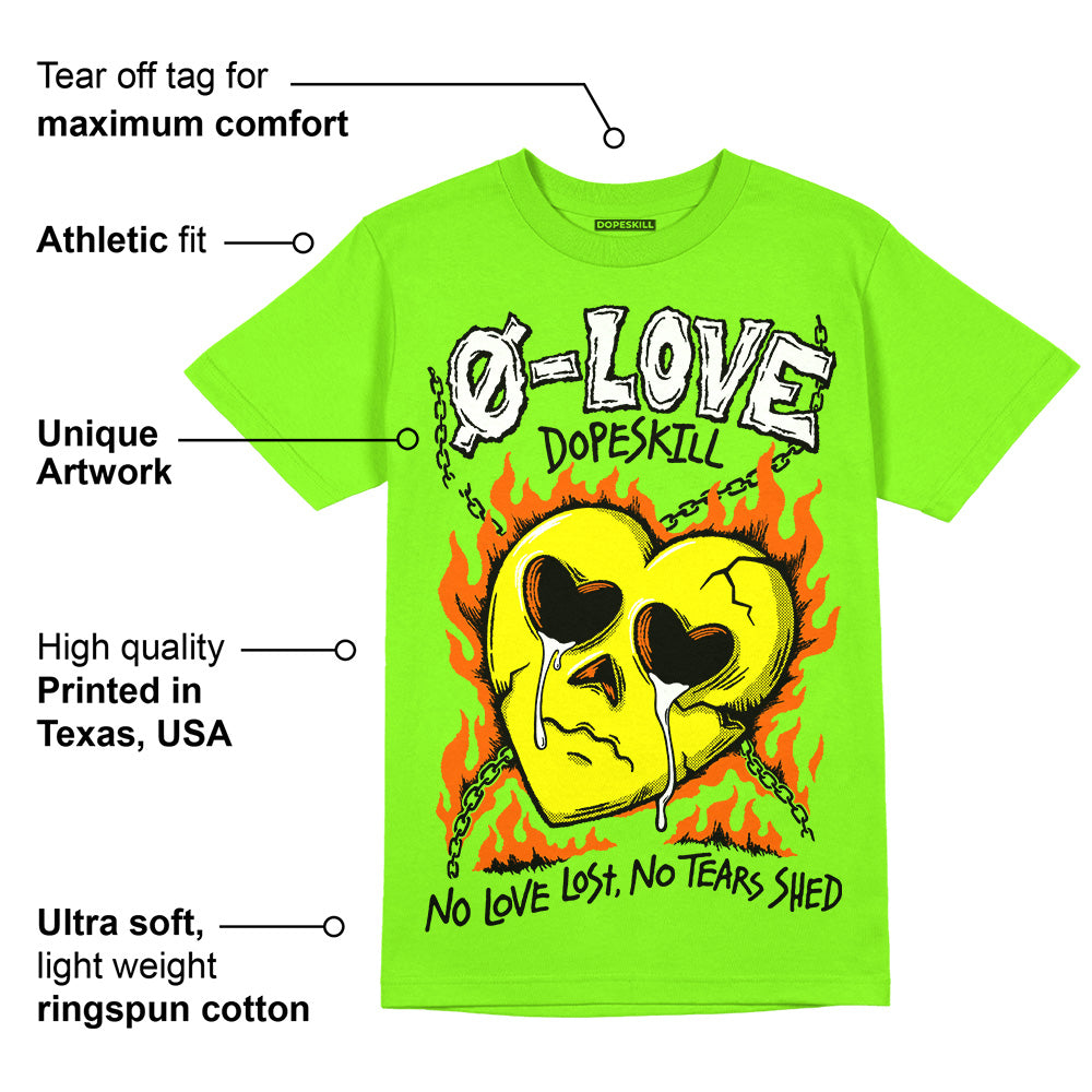 Neon Green Collection superstreetwear Neon Green T-shirt Crying Heart Graphic