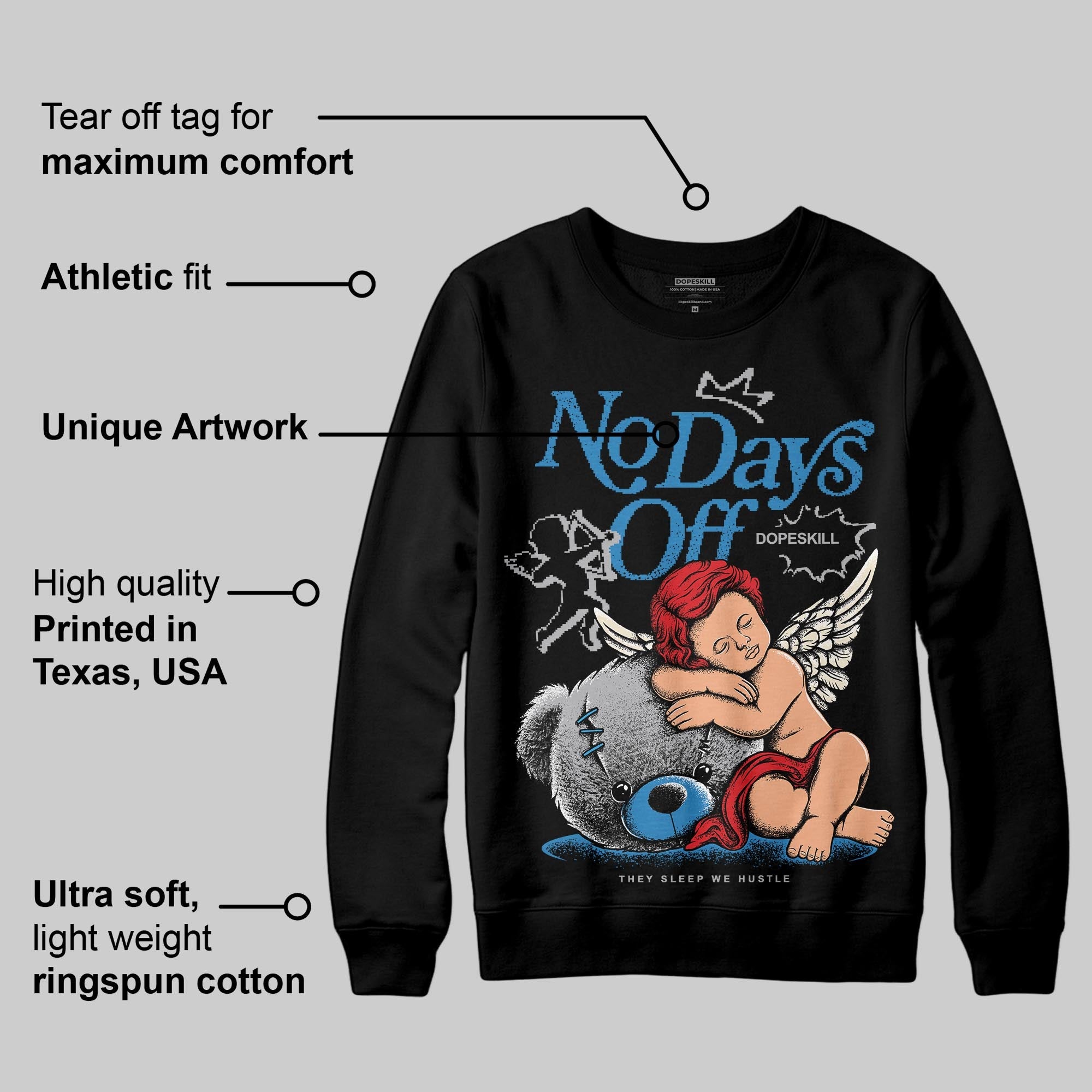 Rare Air 3s superstreetwear Sweatshirt New No Days Off Graphic