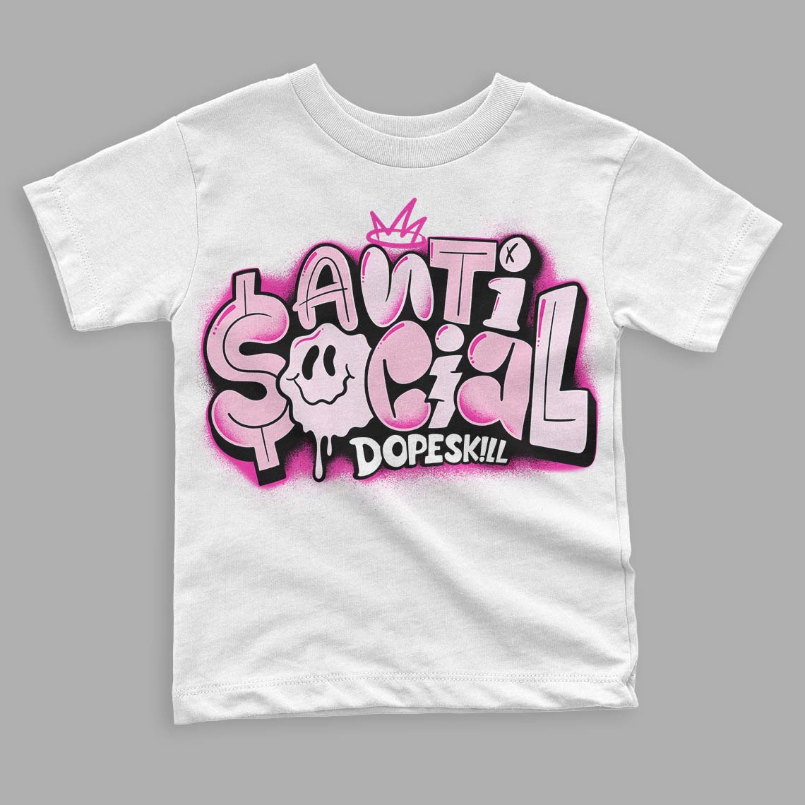 Triple Pink Dunk Low superstreetwear Toddler Kids T-shirt Anti Social Graphic