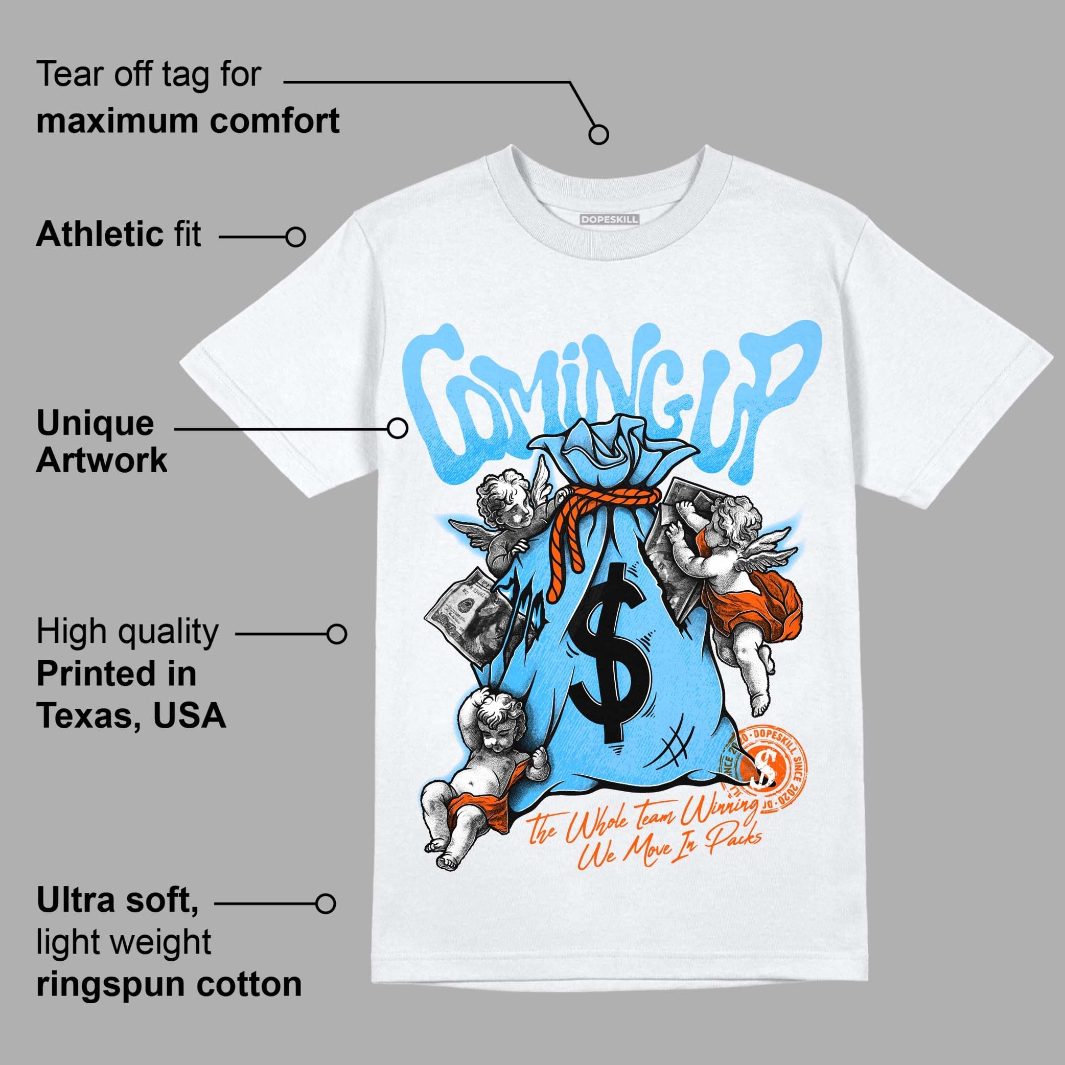 Dunk Low Futura University Blue superstreetwear T-Shirt Money Bag Coming Up Graphic