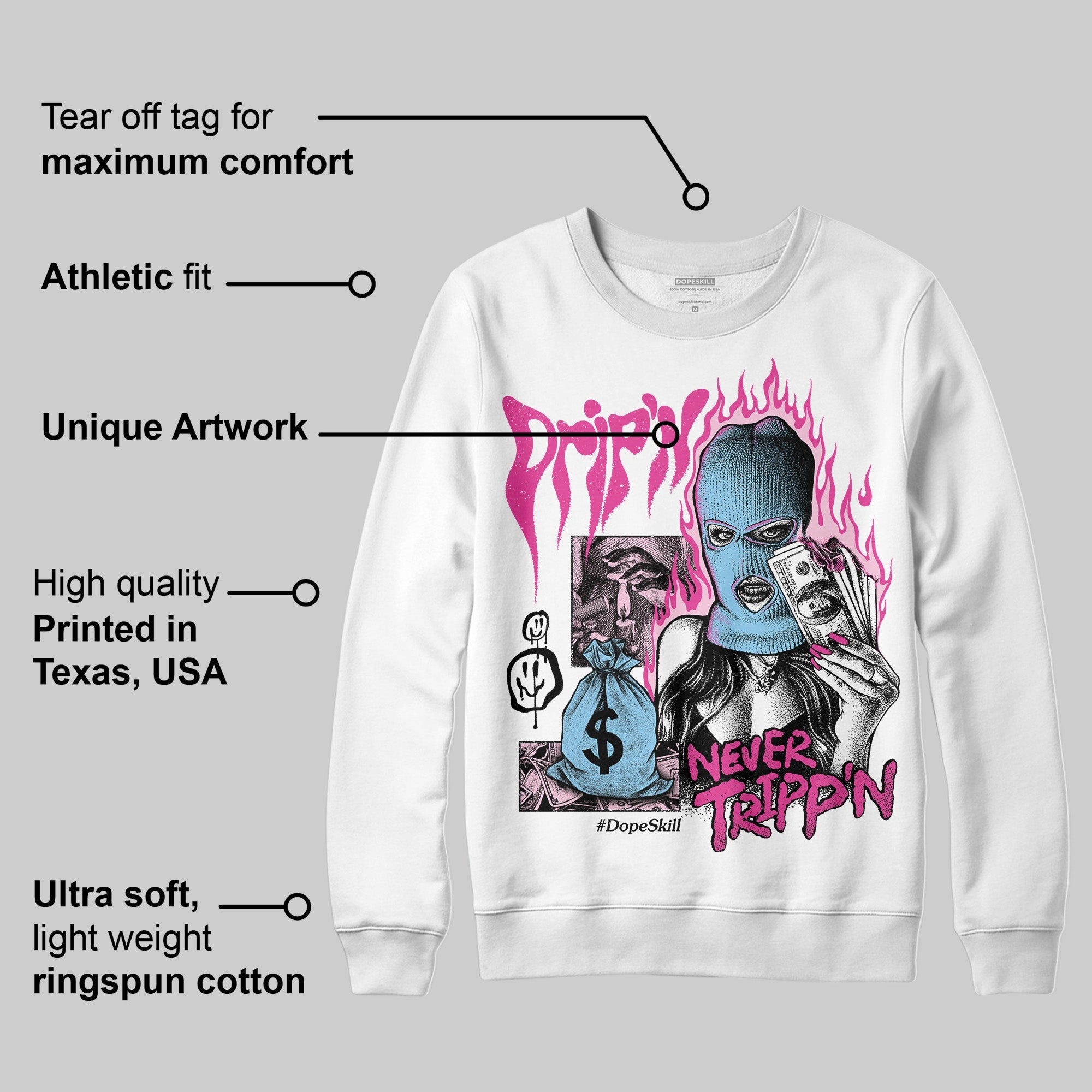 Doernbecher 6s superstreetwear Sweatshirt Drip'n Never Tripp'n Graphic