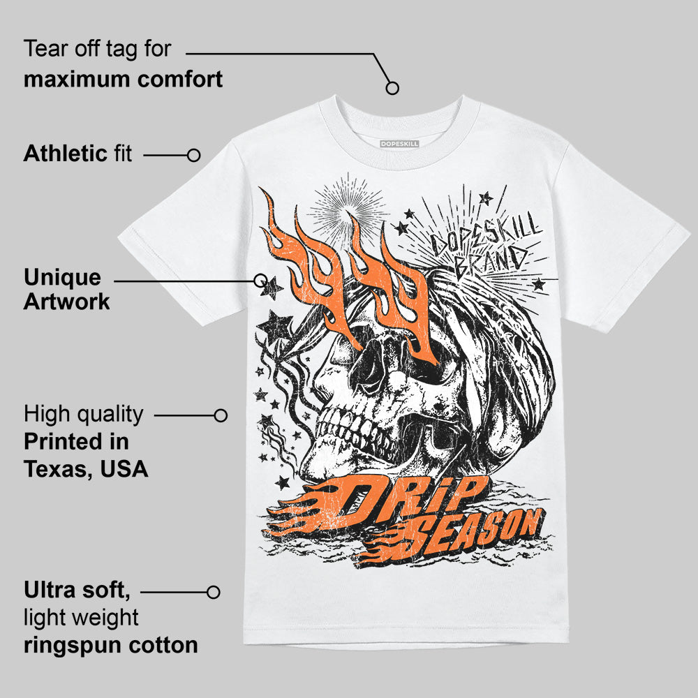 Orange Black White superstreetwear T-Shirt Drip Season Graphic