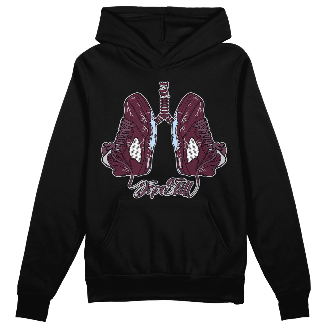 Burgundy 5s superstreetwear Hoodie Sweatshirt Breathe Graphic