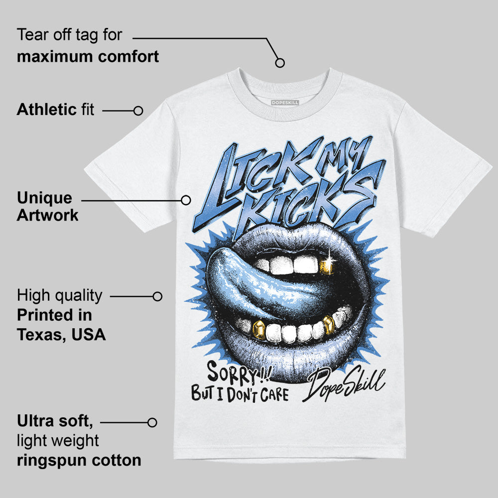 Women's Runner Sneaker Light Blue superstreetwear T-Shirt Lick My Kicks Graphic