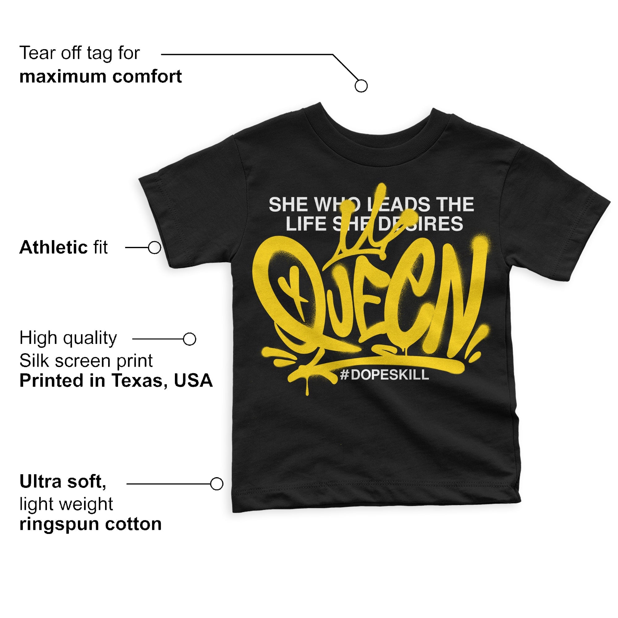 Yellow Ochre 6s superstreetwear Toddler Kids T-shirt Queen Graphic
