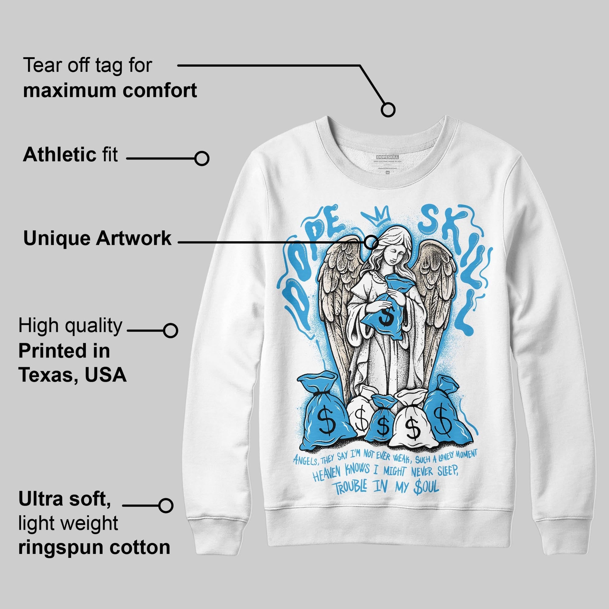 UNC Reimagined 1s superstreetwear Sweatshirt Angels Graphic