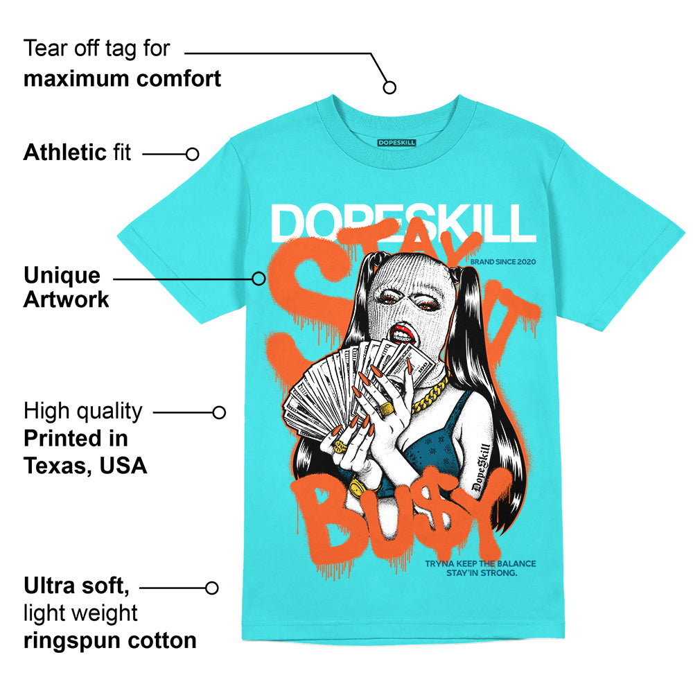 Dunk Dolphins superstreetwear Tahiti Blue T-shirt Stay It Busy Graphic