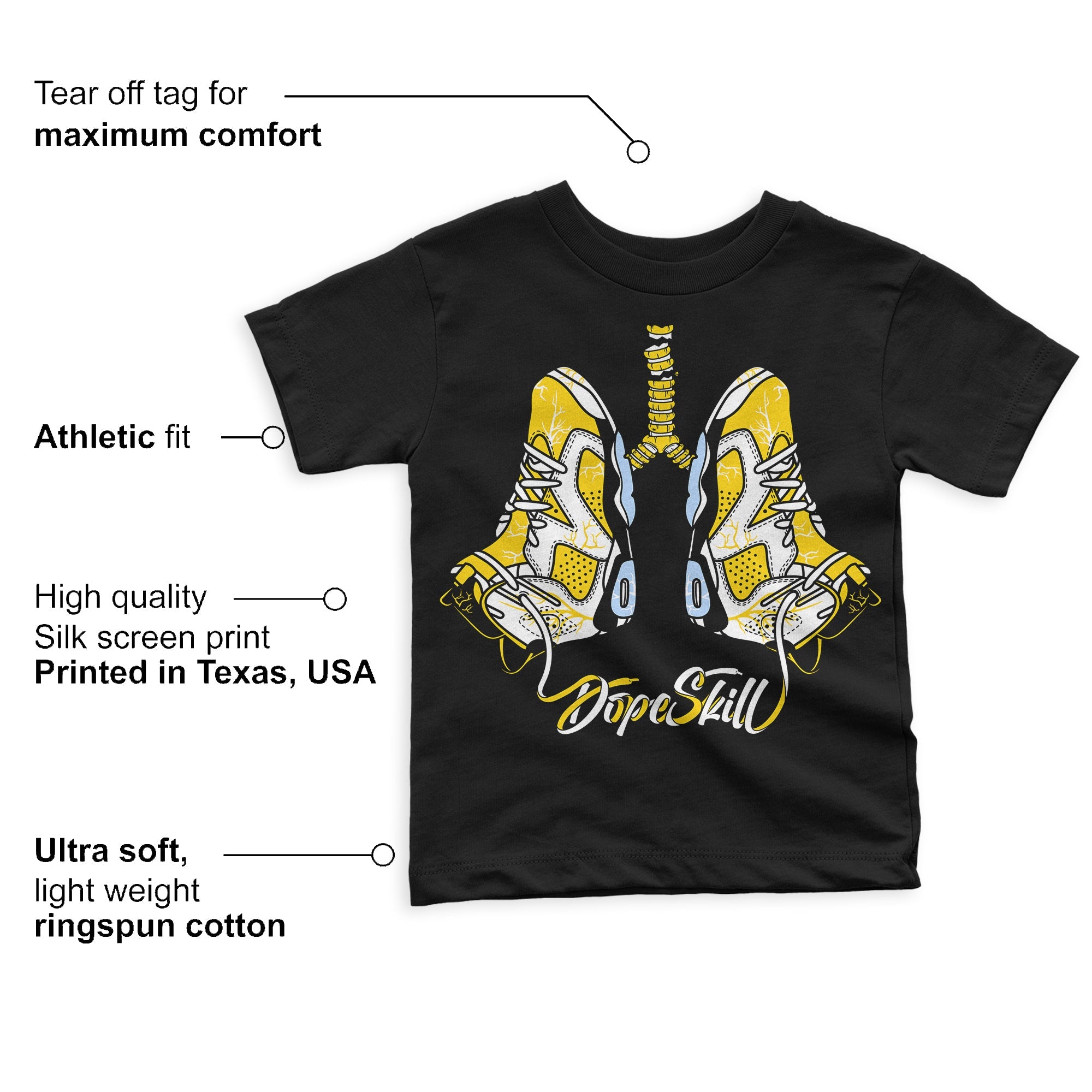 Yellow Ochre 6s superstreetwear Toddler Kids T-shirt Breathe Graphic
