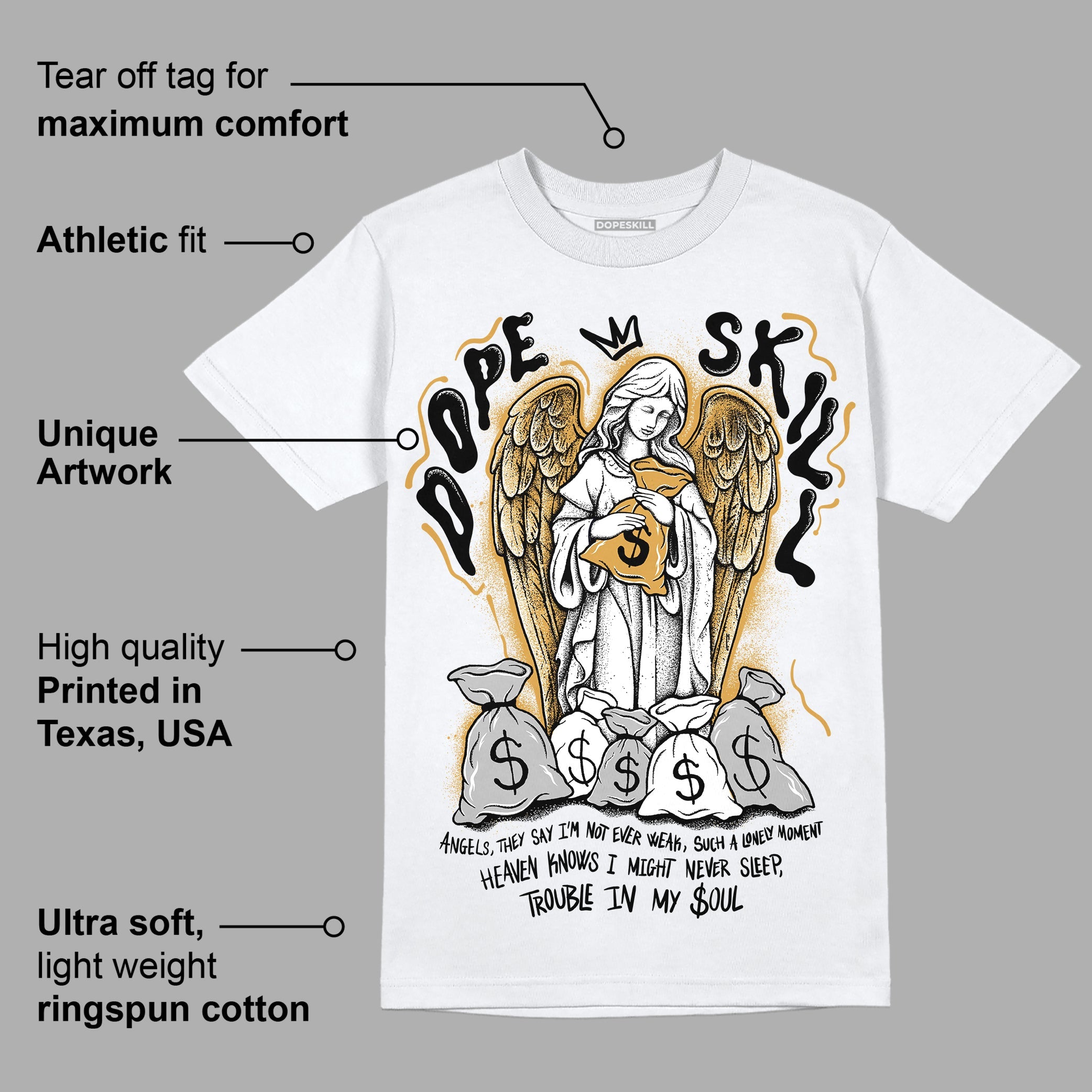 Gratitude 11s superstreetwear T-Shirt Angels Graphic