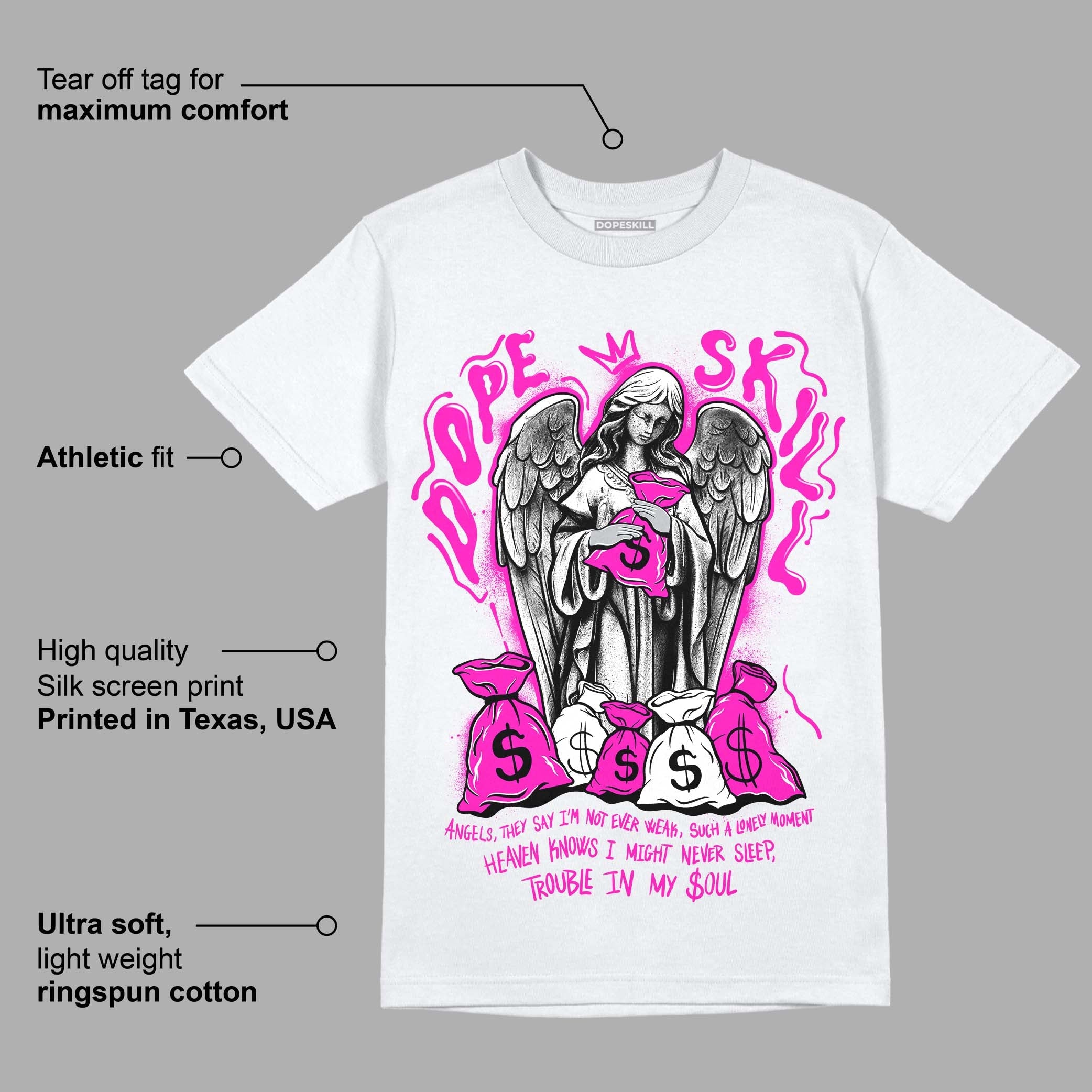 Dunk Low Active Fuchsia superstreetwear T-Shirt Angels Graphic