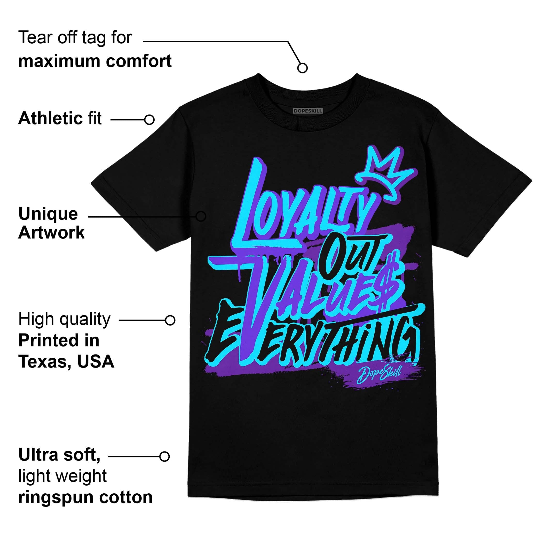 Aqua 6s superstreetwear T-Shirt LOVE Graphic
