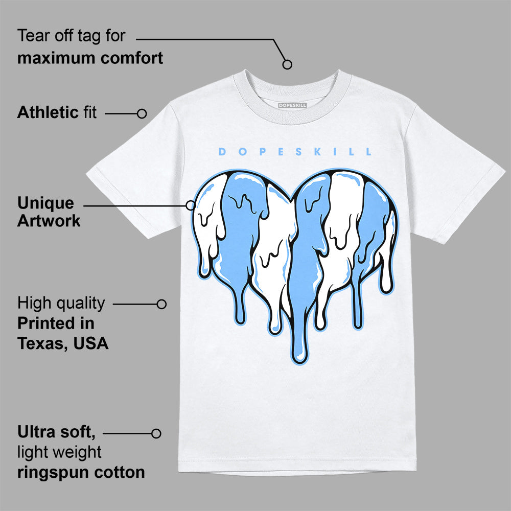 Powder Blue 9s superstreetwear T-Shirt Slime Drip Heart Graphic