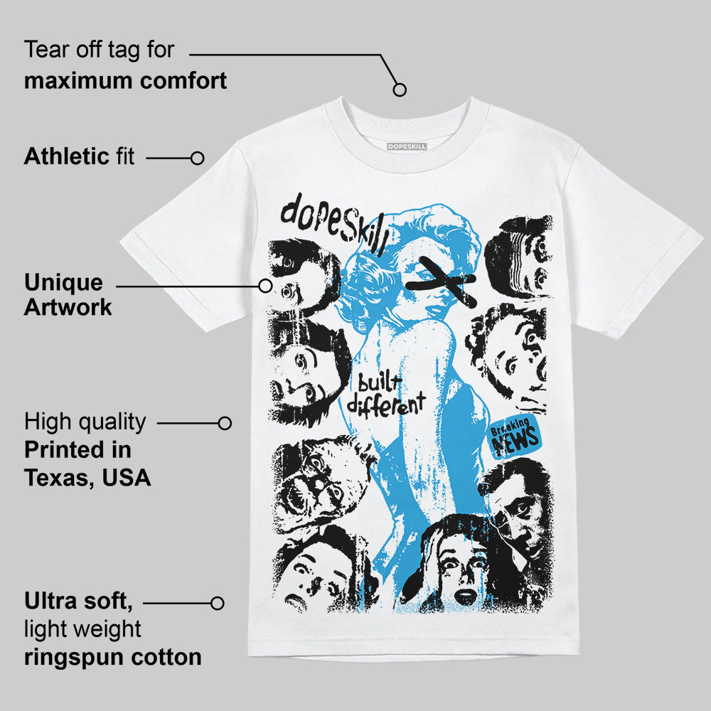 Military Blue 4s superstreetwear T-Shirt Built Different Graphic