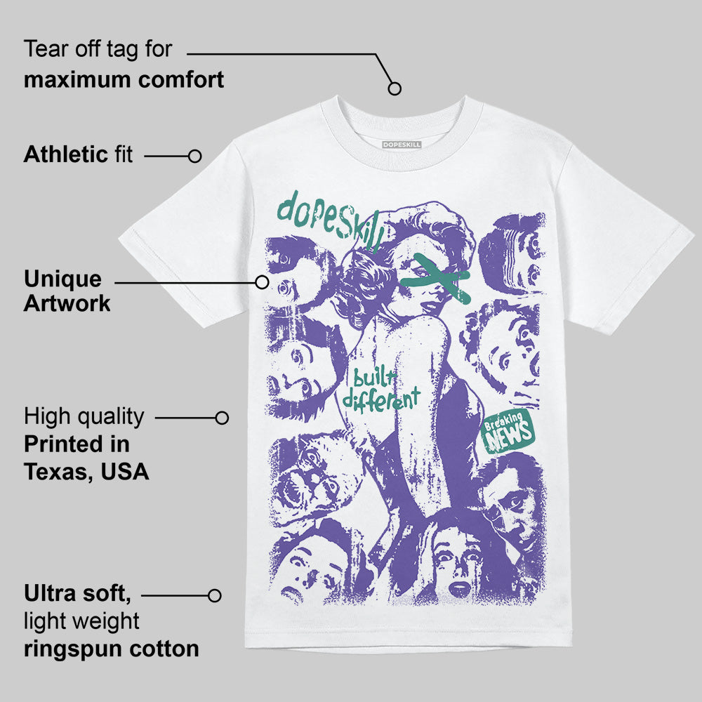 Grape 5s superstreetwear T-Shirt Built Different Graphic