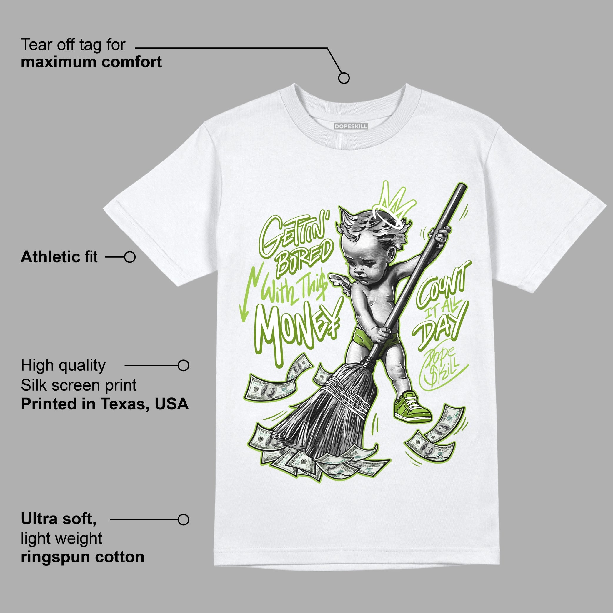Dunk Low 'Chlorophyll' superstreetwear T-Shirt Gettin Bored With This Money Graphic